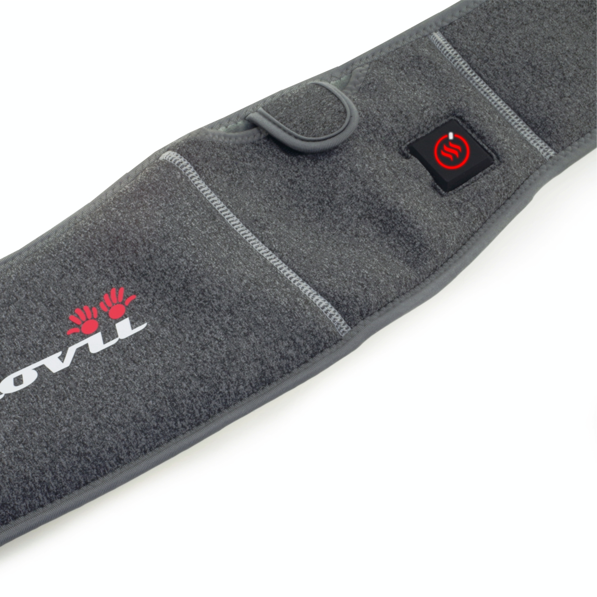 Glovii Heated Universal Belt with USB input. Grey/black