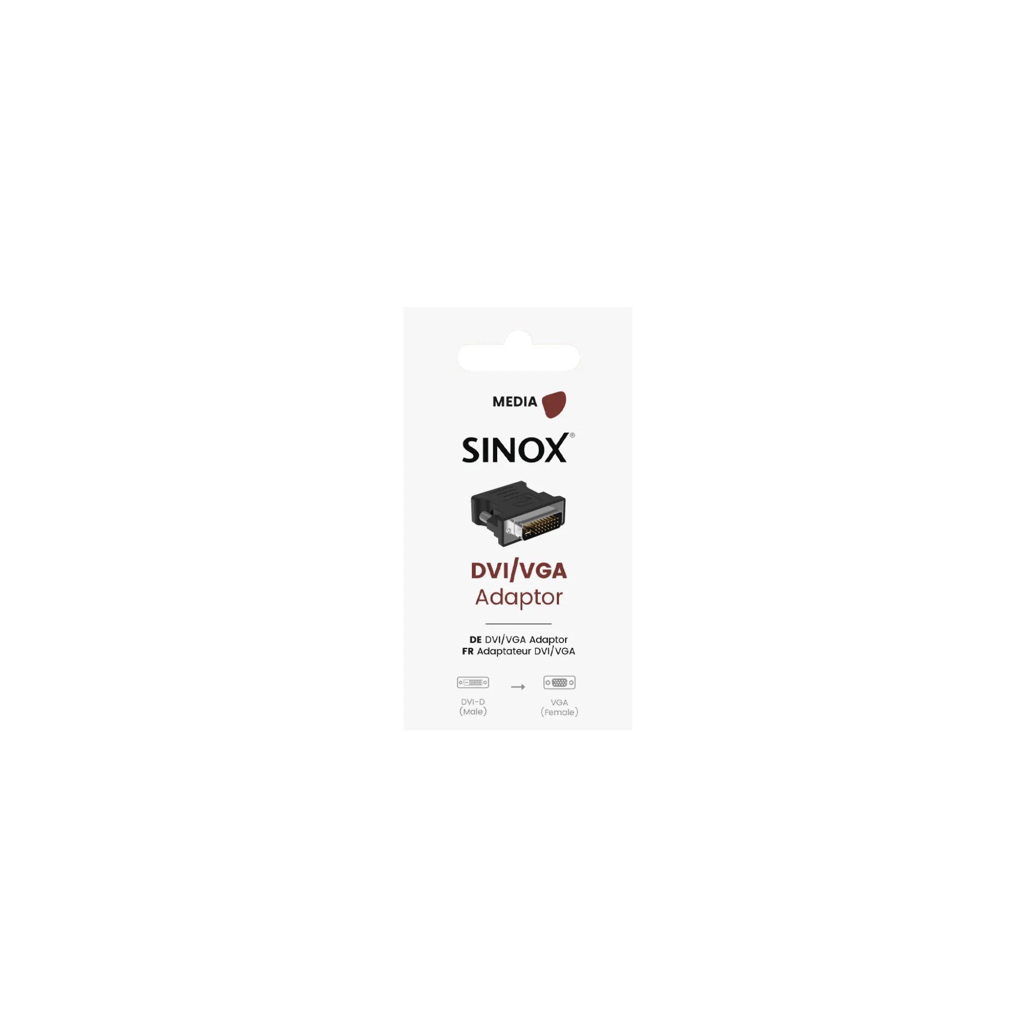 Sinox DVI - VGA Adaptor. Black