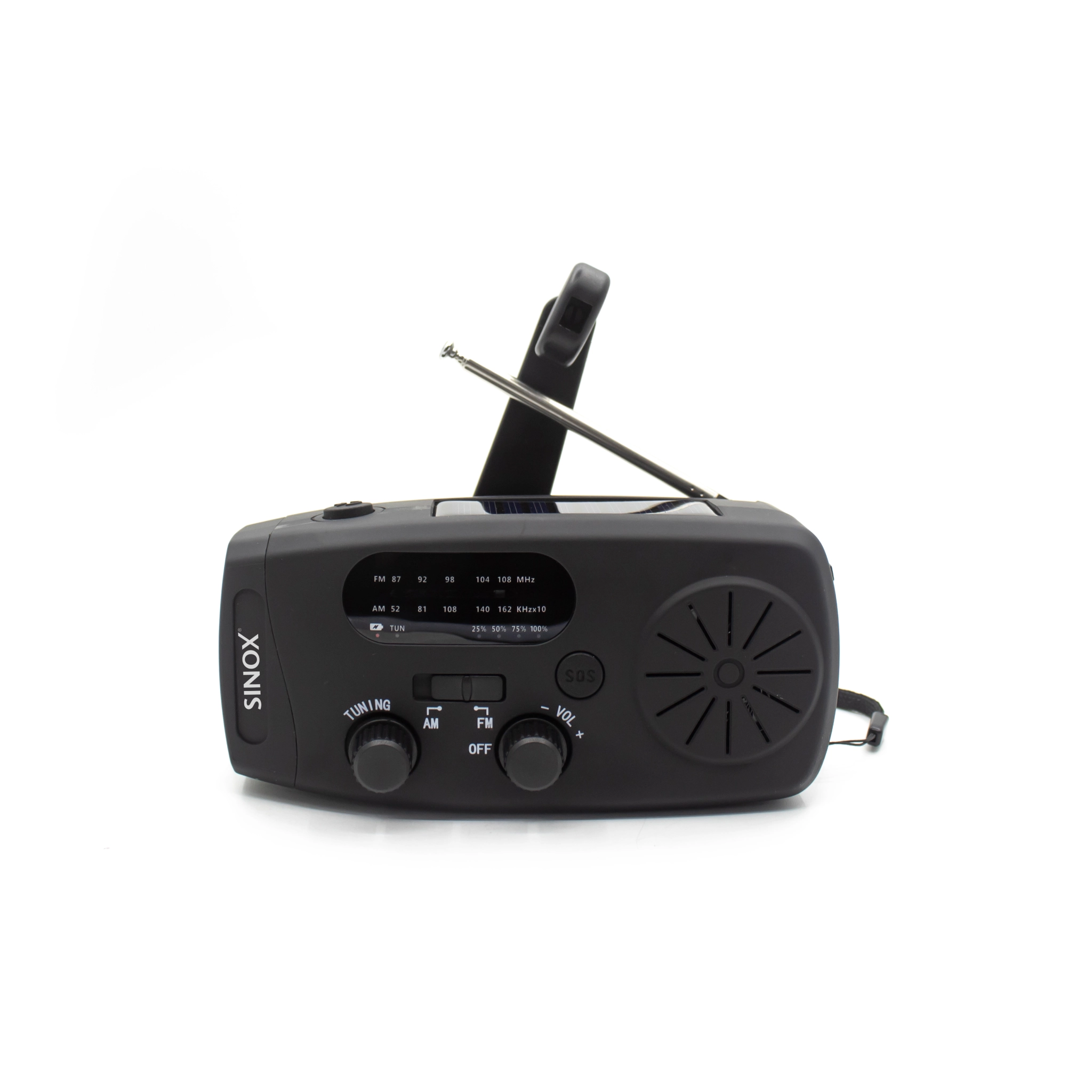 Sinox Compact Emergency Radio. Black