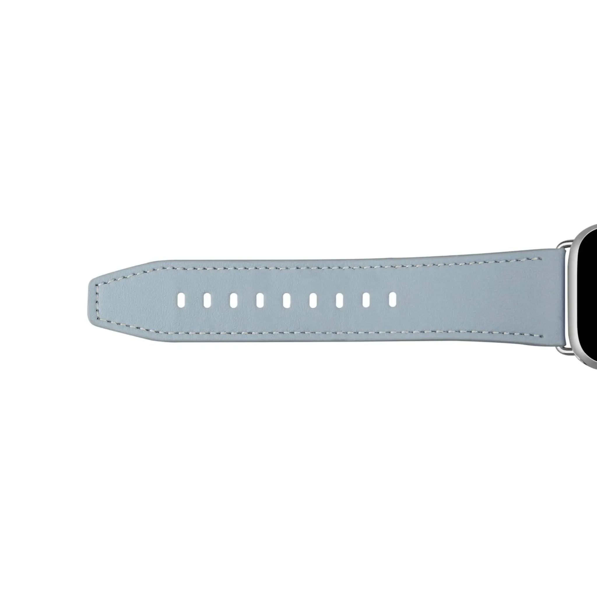PURO E-Classic-rem til Apple Watch 42, 44, 45, 46, 49 mm. Lyseblå