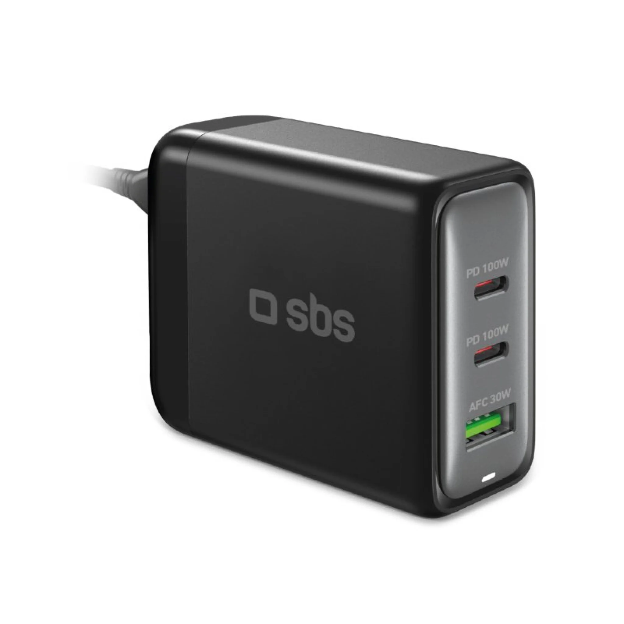 SBS 100 Watt GaN charging station. Black