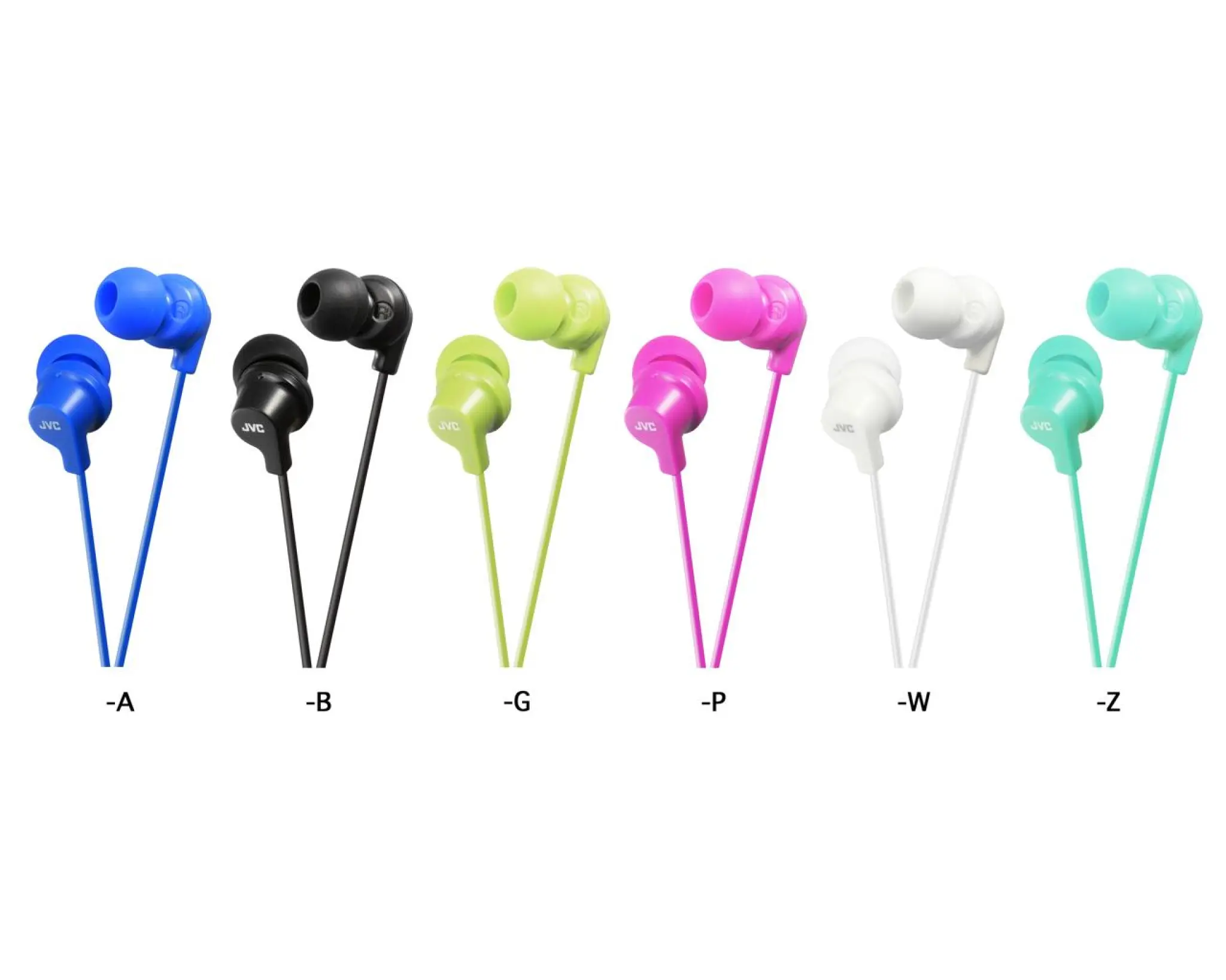 JVC Gumy In Ear Headphones. White