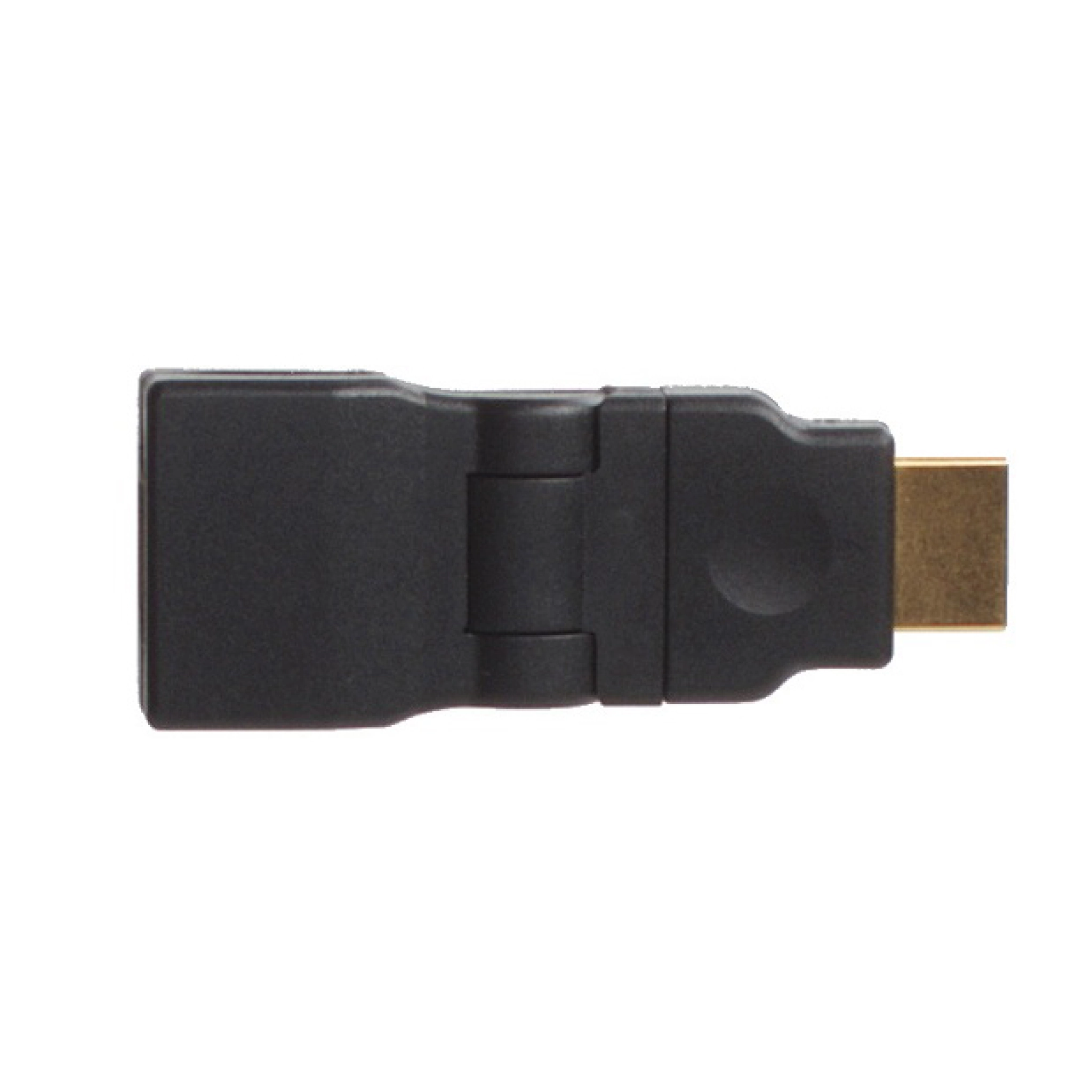 Connectech HDMI™ Swivel Adaptor 360°. Black