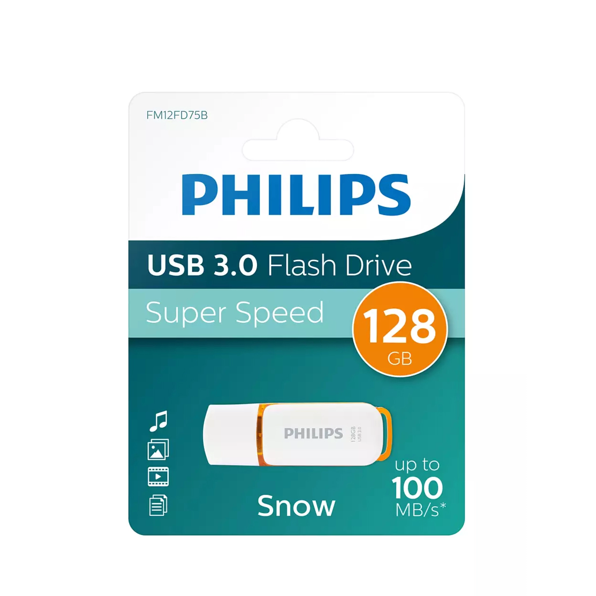 Philips USB Flash Drive. 128GB. Snow edition 3.0