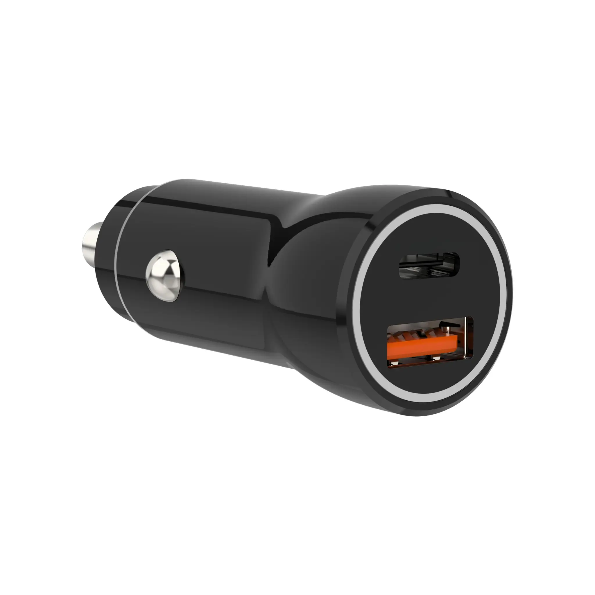 Sinox 12V Double Car Charger. USB A 18W + USB C 20W. Black