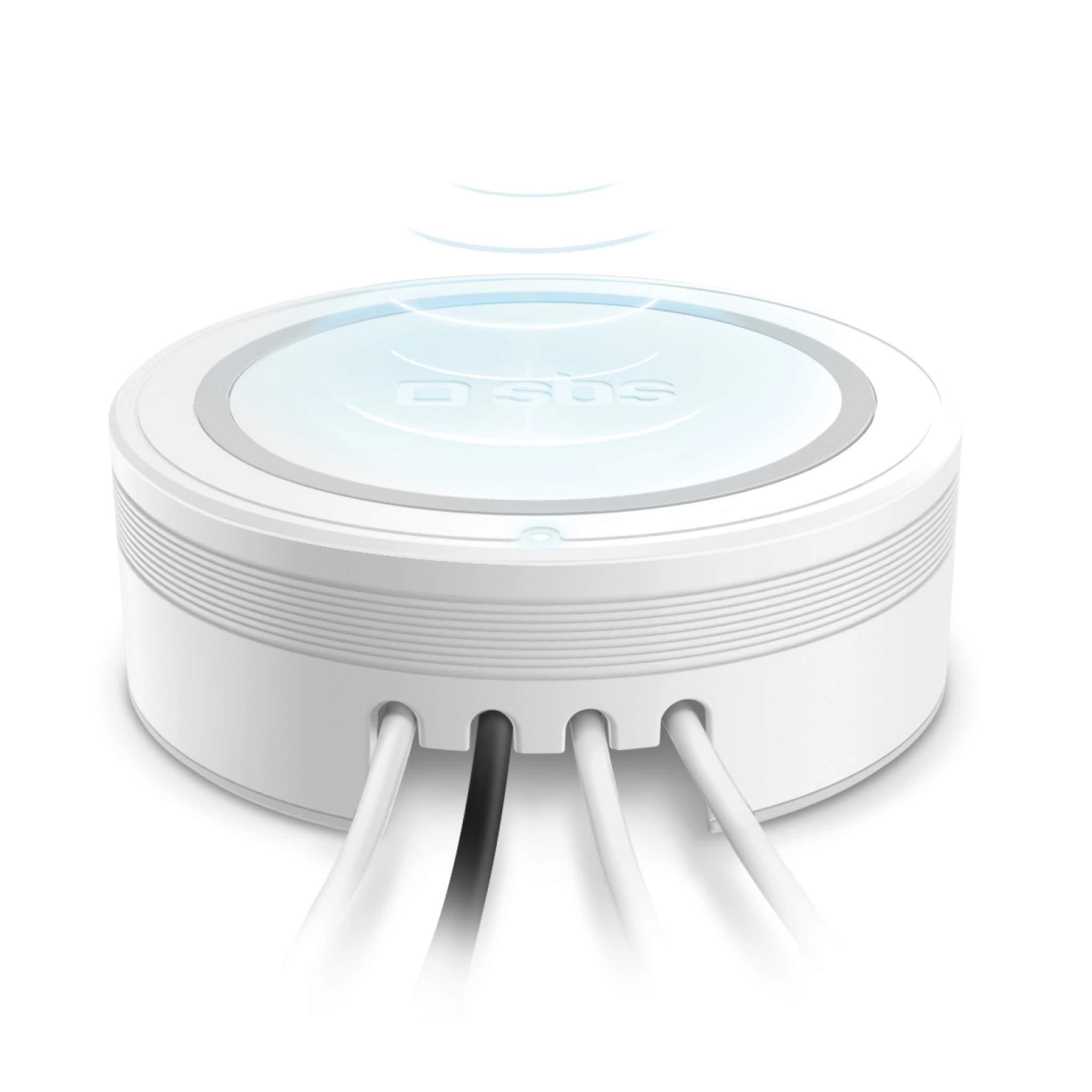 SBS Charging station with 2 USB-A ports, 2 USB-C ports and wireless charger. White