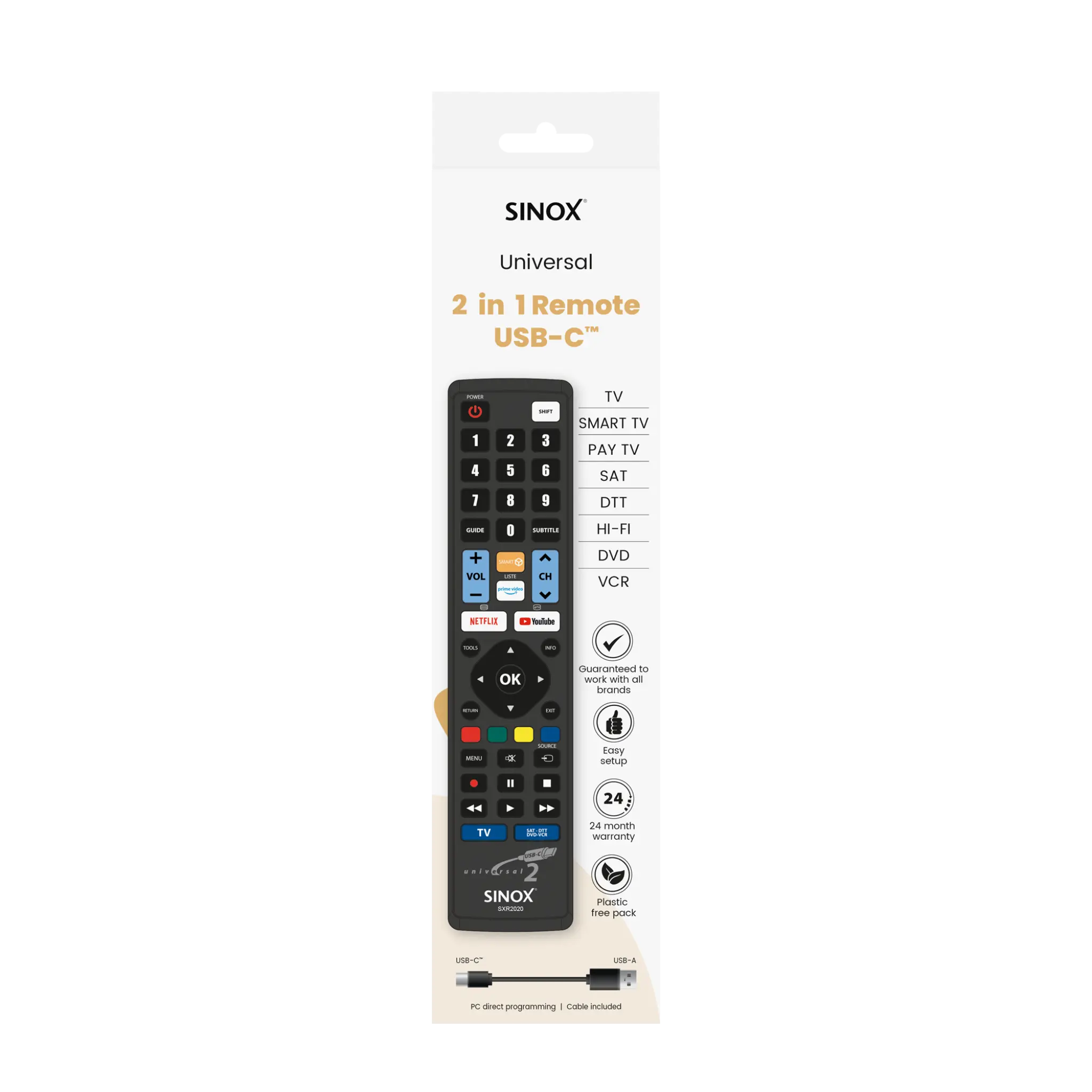 Sinox Remote Control 2-in-1