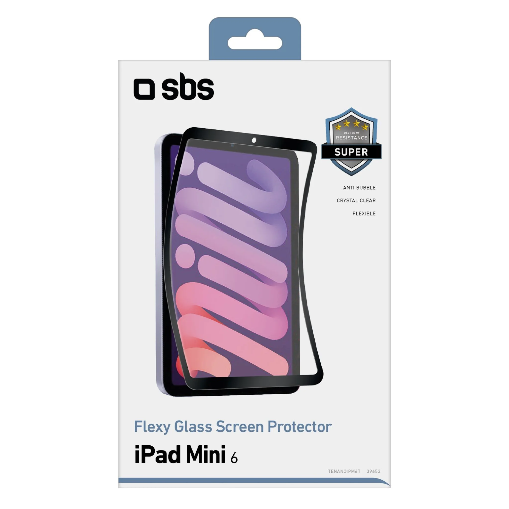 SBS beskyttelsesglas til hele skærmen i fleksibelt materiale til iPad Mini 6®