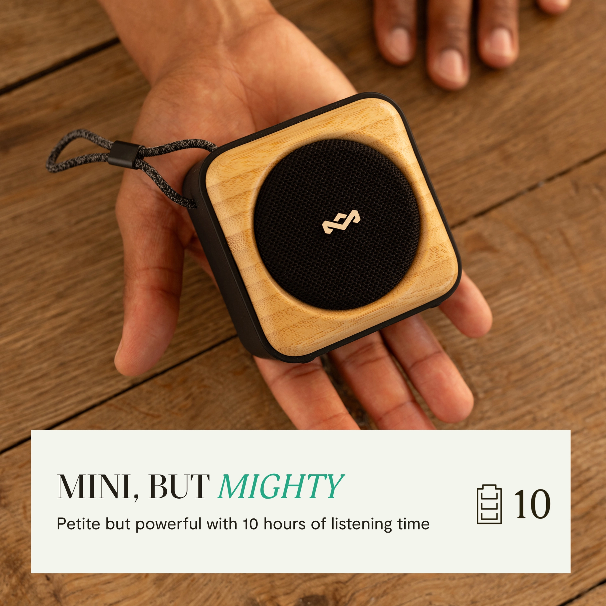 Marley Roots Bluetooth®-højttaler. Sort