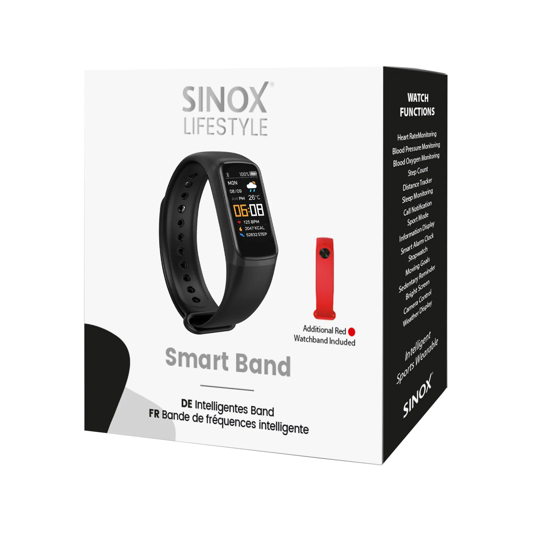 Sinox Lifestyle Activityband. Black