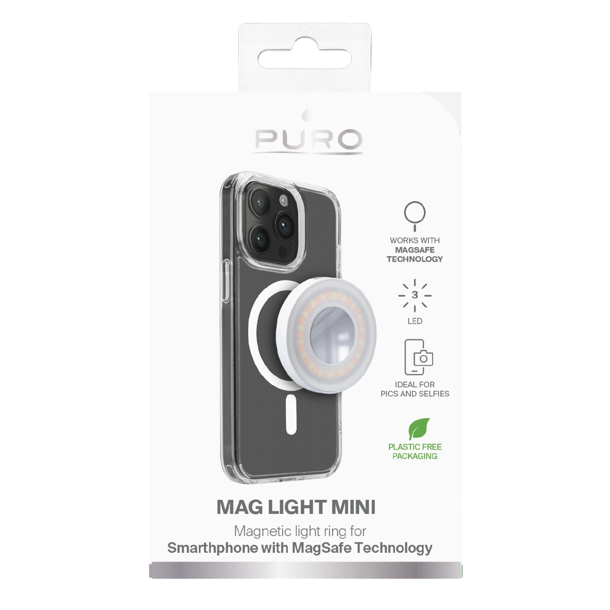 PURO MagSafe MagLight Mini Light Ring Camera