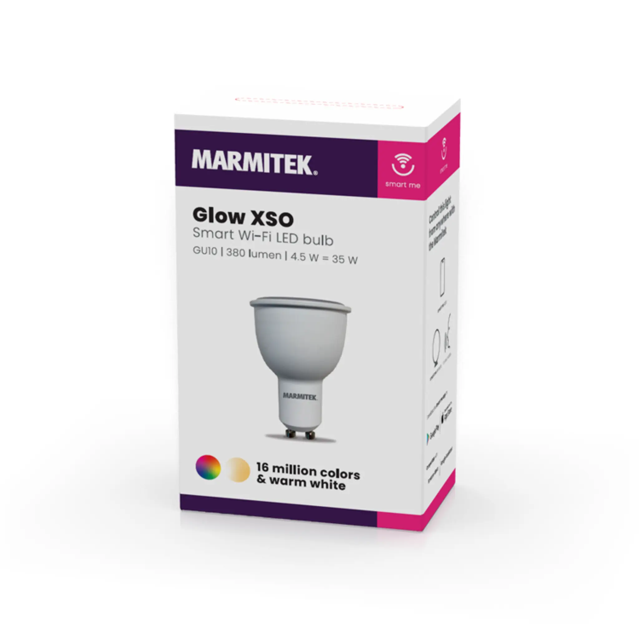 Marmitek Glow XSO. GU10. Hvid + 16 mio. farver