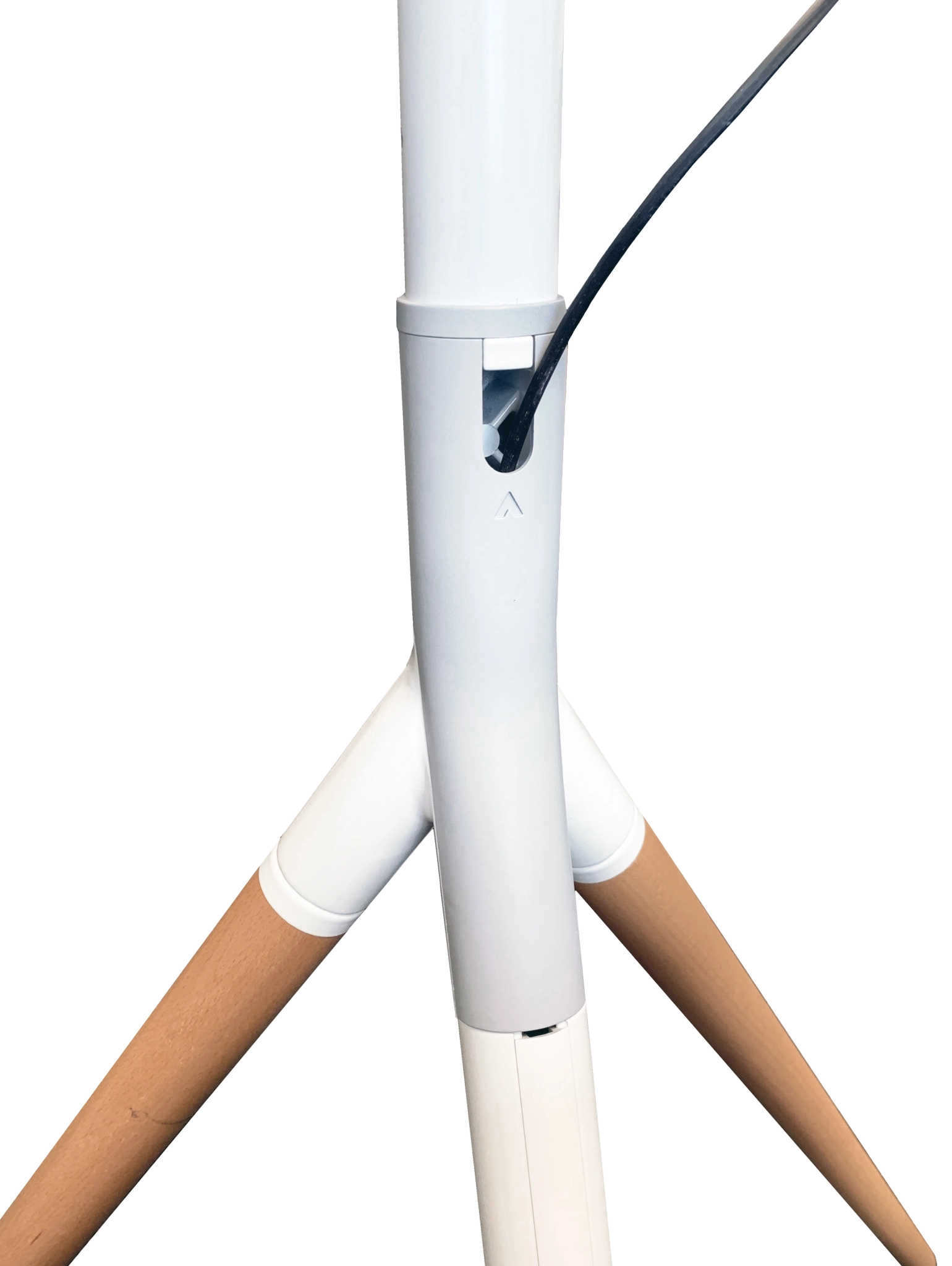 Sinox Tripod TV Floor Stand. 45"-65". White & Beech
