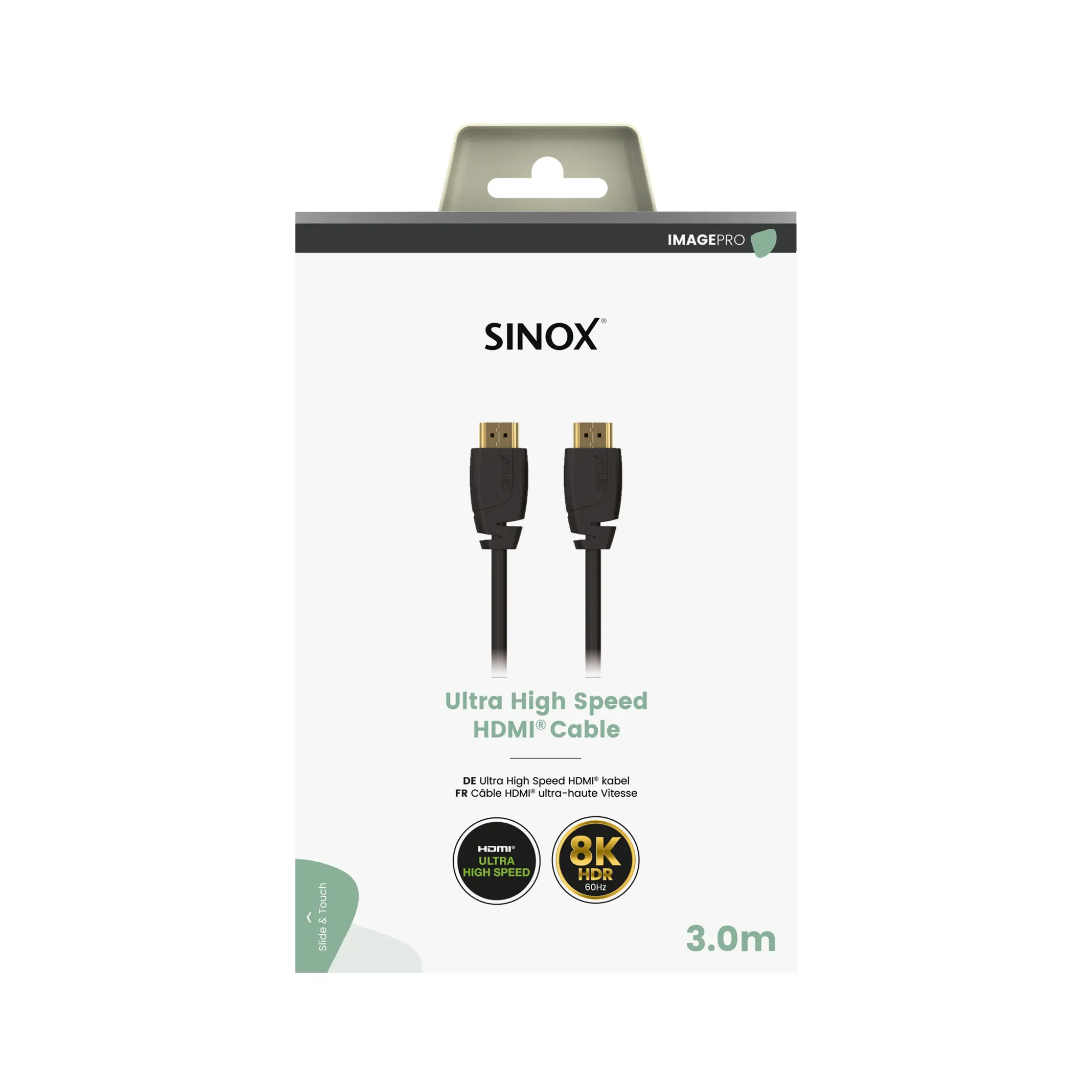 Sinox PRO HDMI™ Cable 8K60HZ+E. 3m. Black