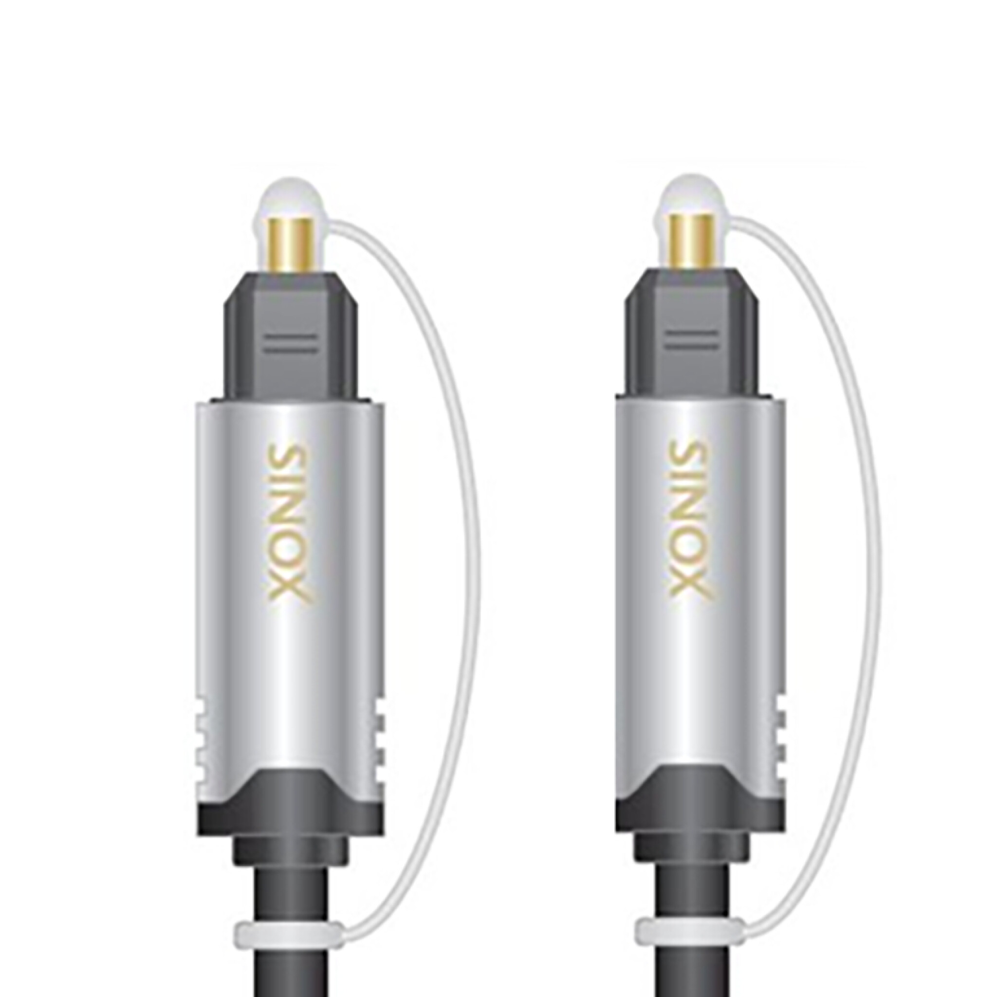 Sinox SHD optisk kabel. 3m. Sort