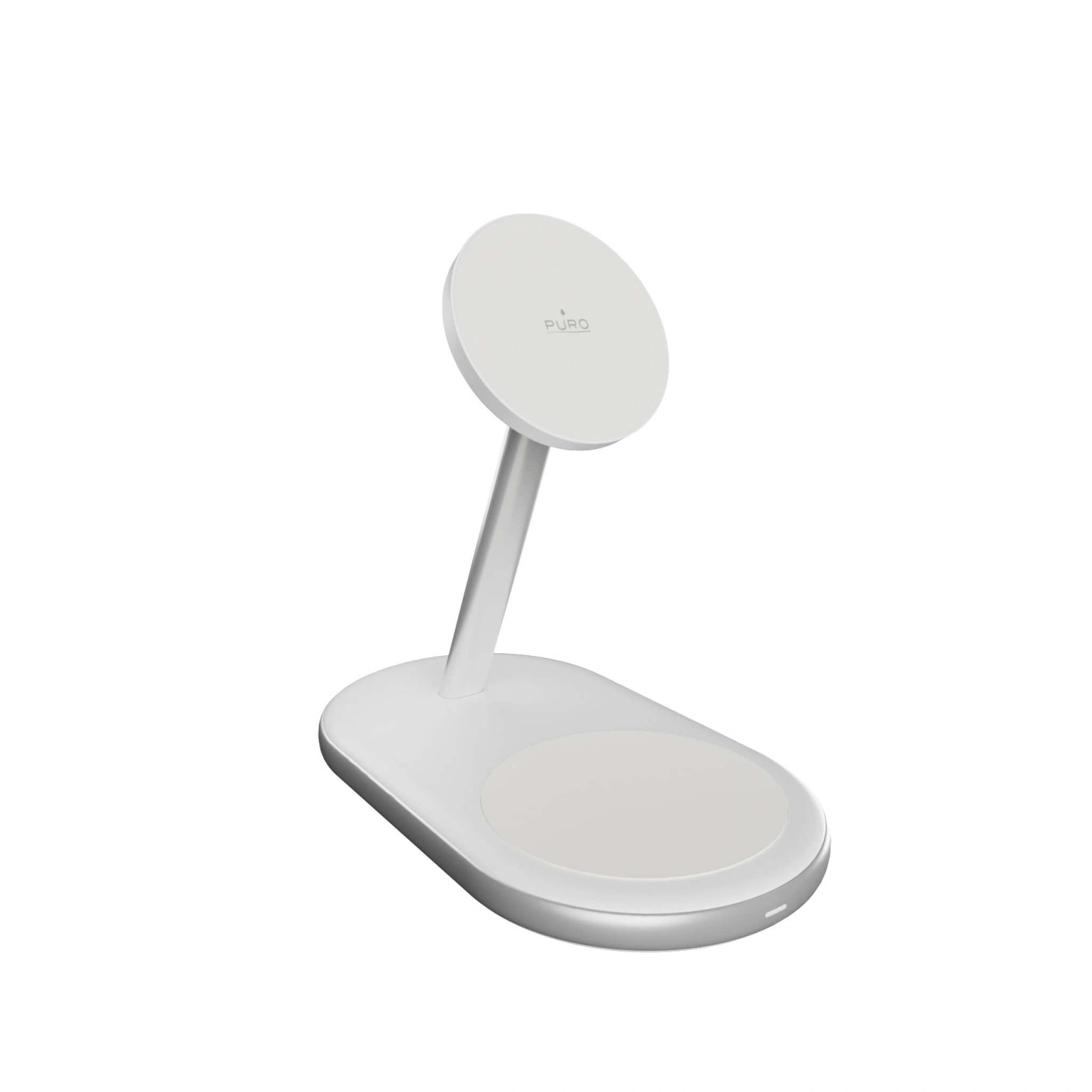 PURO 2-i-1 opladningsstation med Qi2-teknologi.