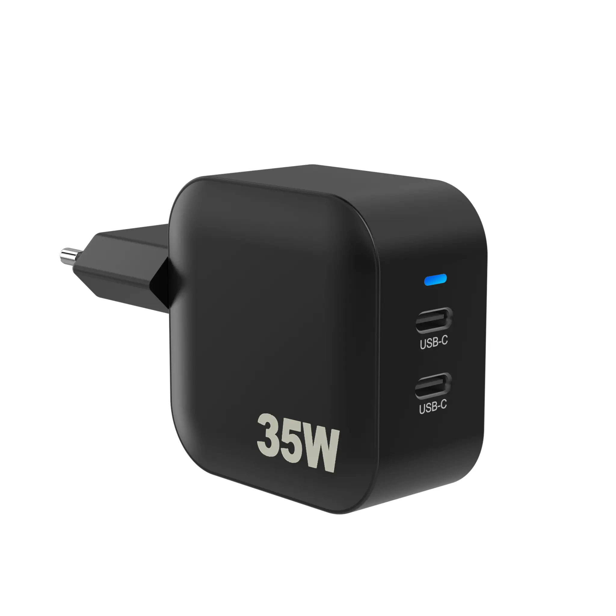 Sinox PRO Wall Charger 2xUSB-C PD 35W. Black