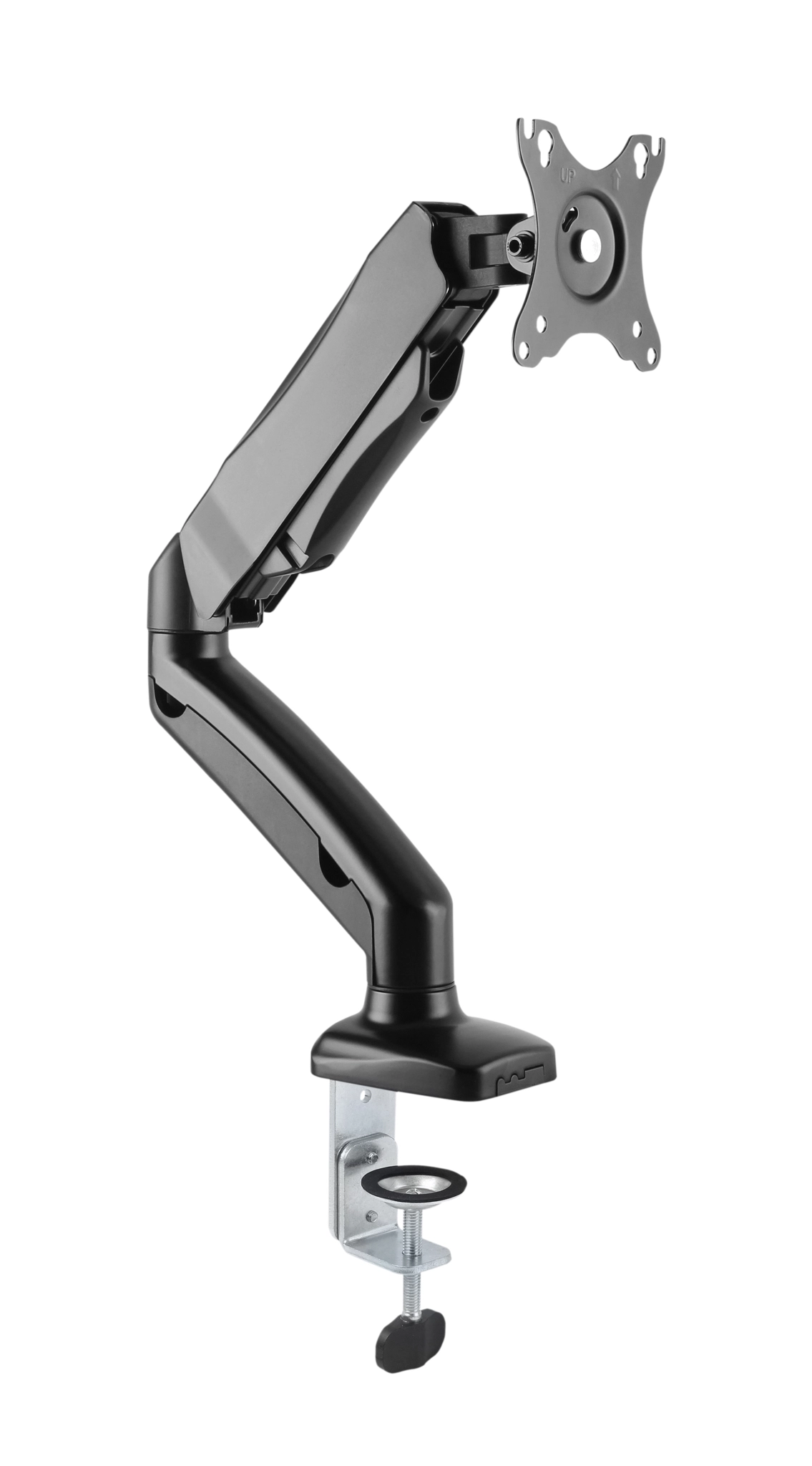 Sinox Office Single Monitor Desk Mount with Gas Spring. Up to 32". Black