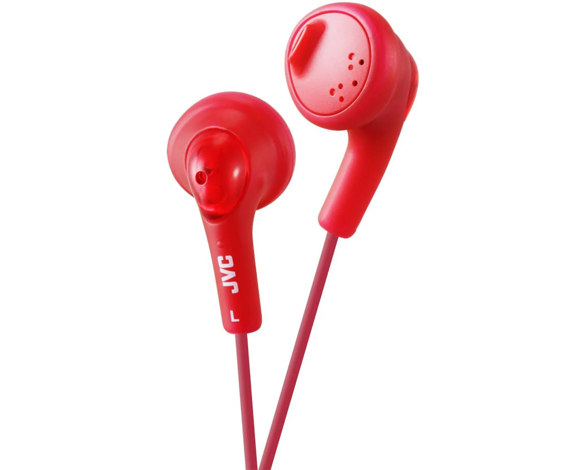 JVC Gumy in-ear høretelefoner. Rød