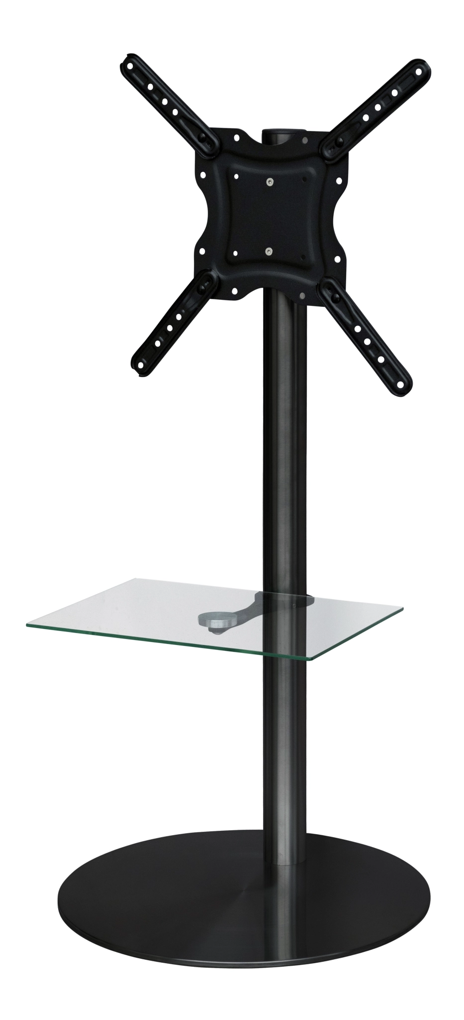 Sinox StandView TV Floor Mount with rotatable top. 26"-65". Matte black