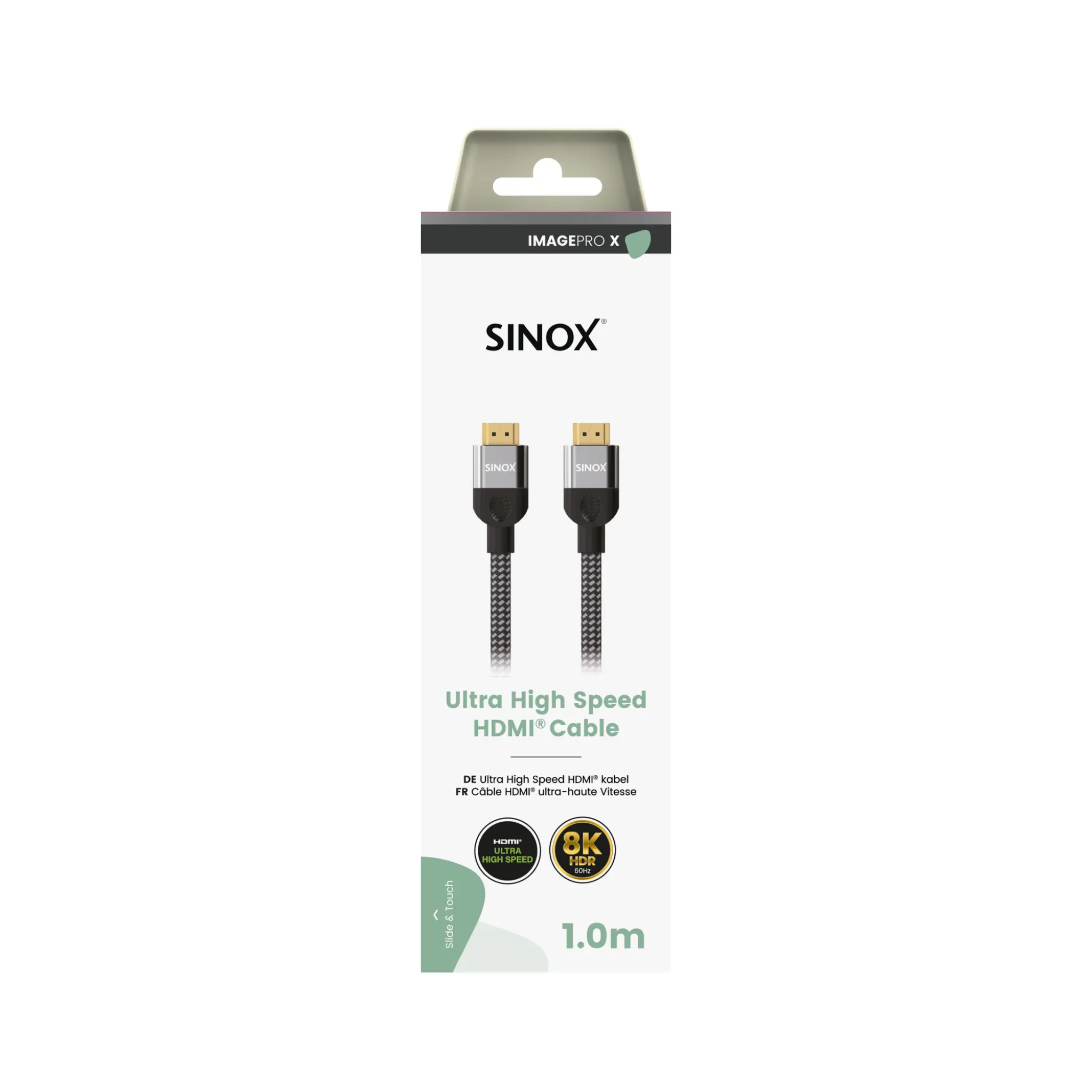 Sinox PRO X HDMI™ Cable 8K60Hz+E. 1m. Black