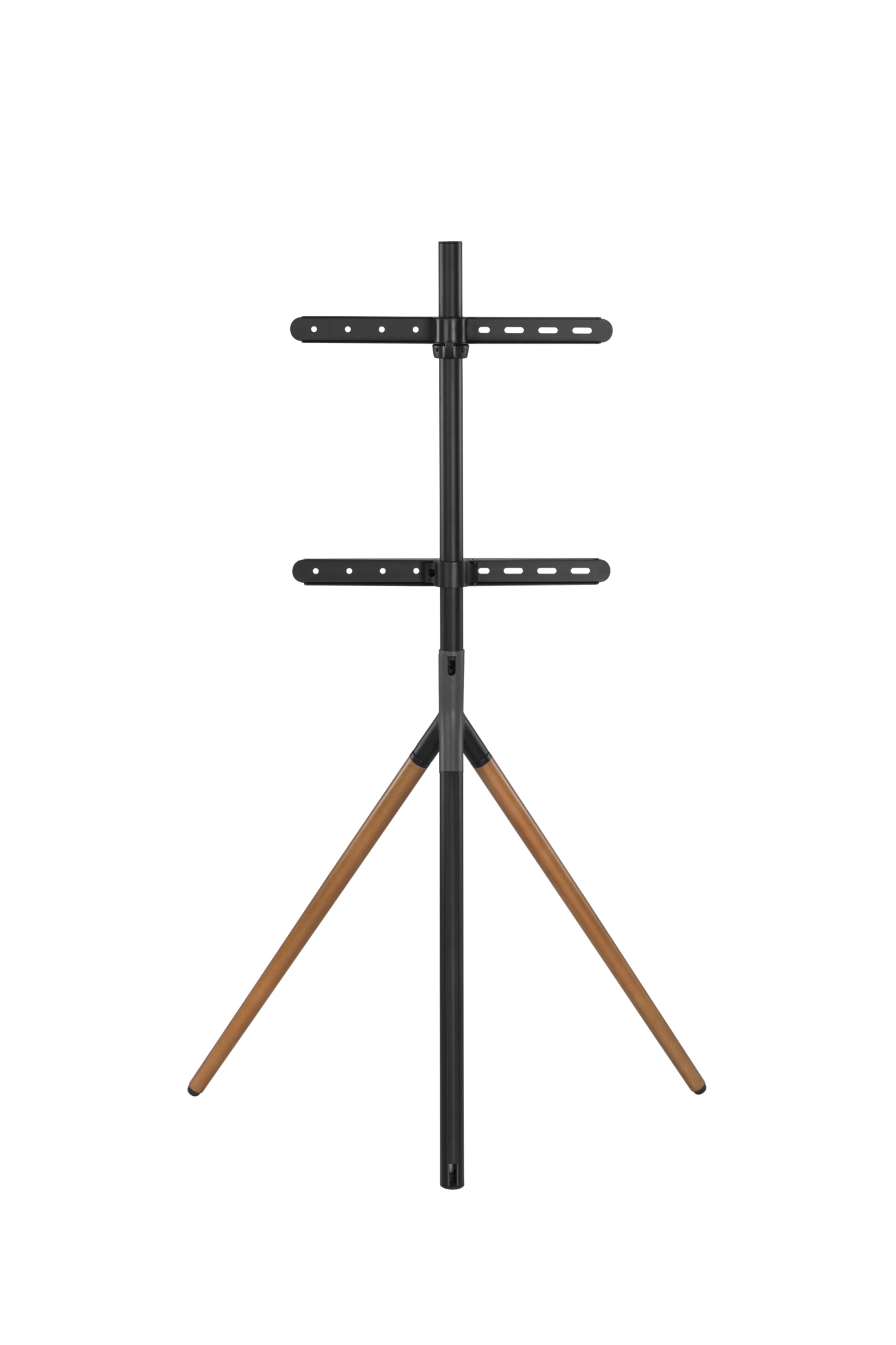 Sinox Tripod TV gulvstand med drejbar top. 45"-65". Mørkt træ/sort