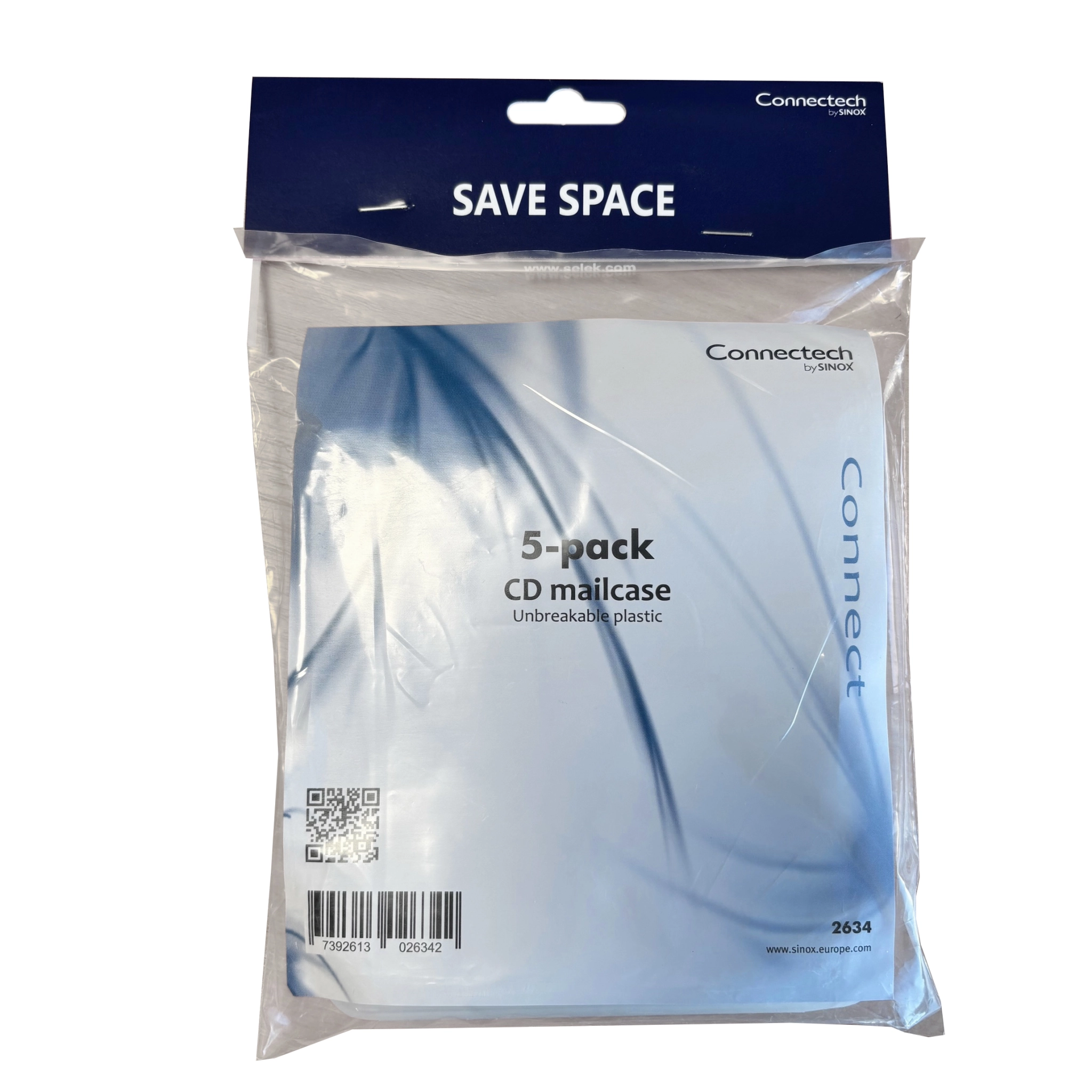 Selek CD Case. 5-pack. Transparent