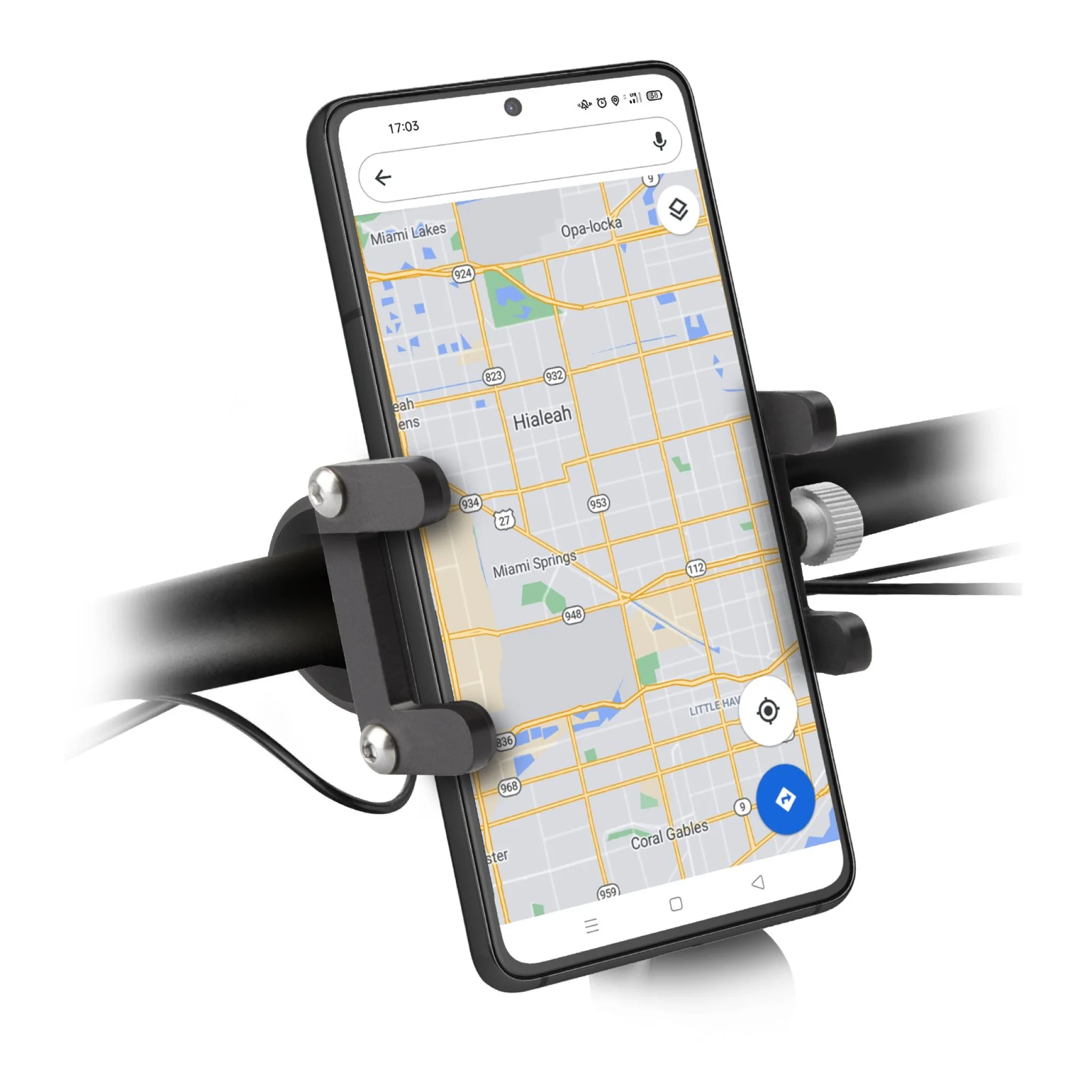 SBS Aluminium Phone Holder for Bicycles, Scooters or Baby Strollers