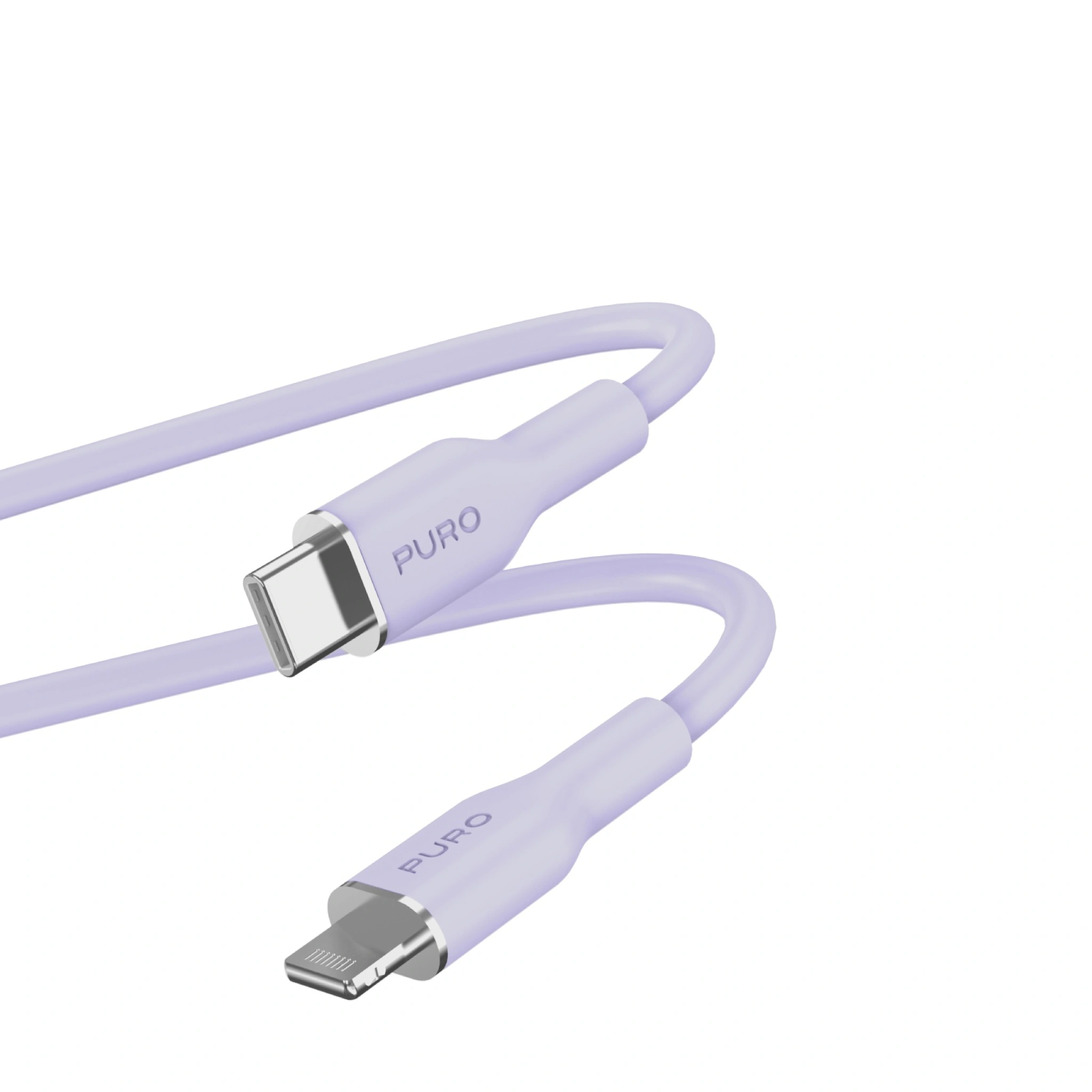 PURO Power And Data Sync SOFT Cable From USB-C To Lightning 1,5m
