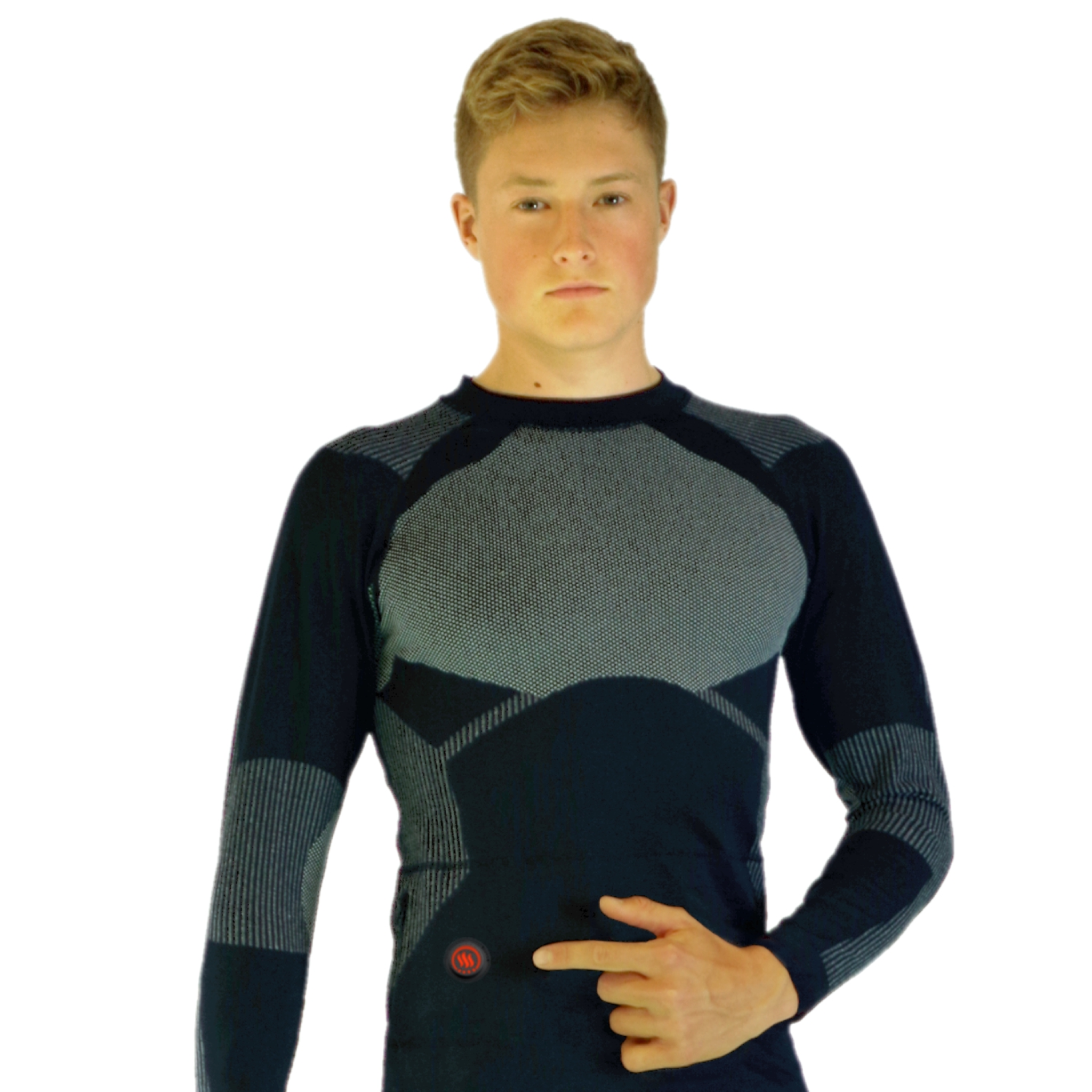 Glovii set of Heated Thermoactive Underwear L. Black