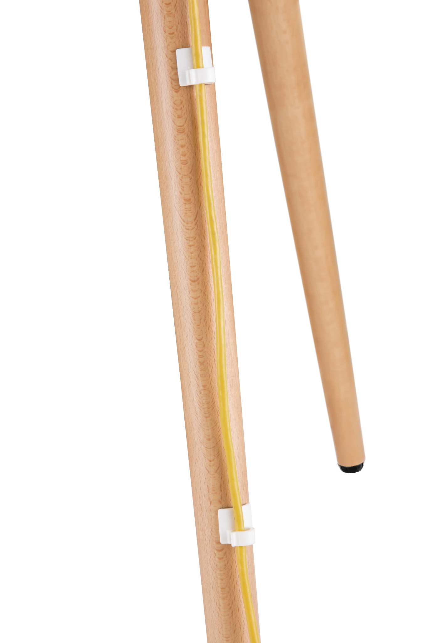 Sinox Tripod TV Floor Stand. 50"-65". White & Beech
