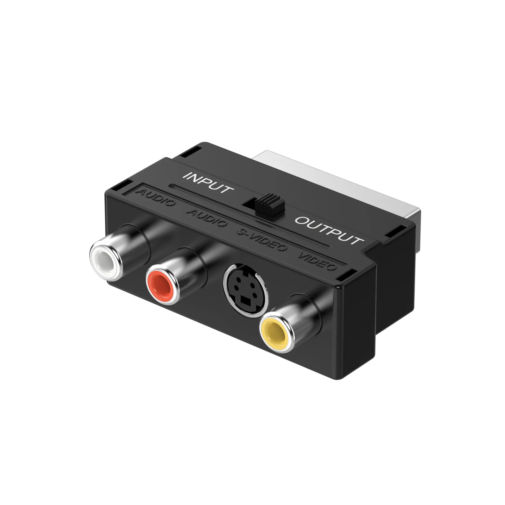 Sinox Scart Adapter with Switch. Black
