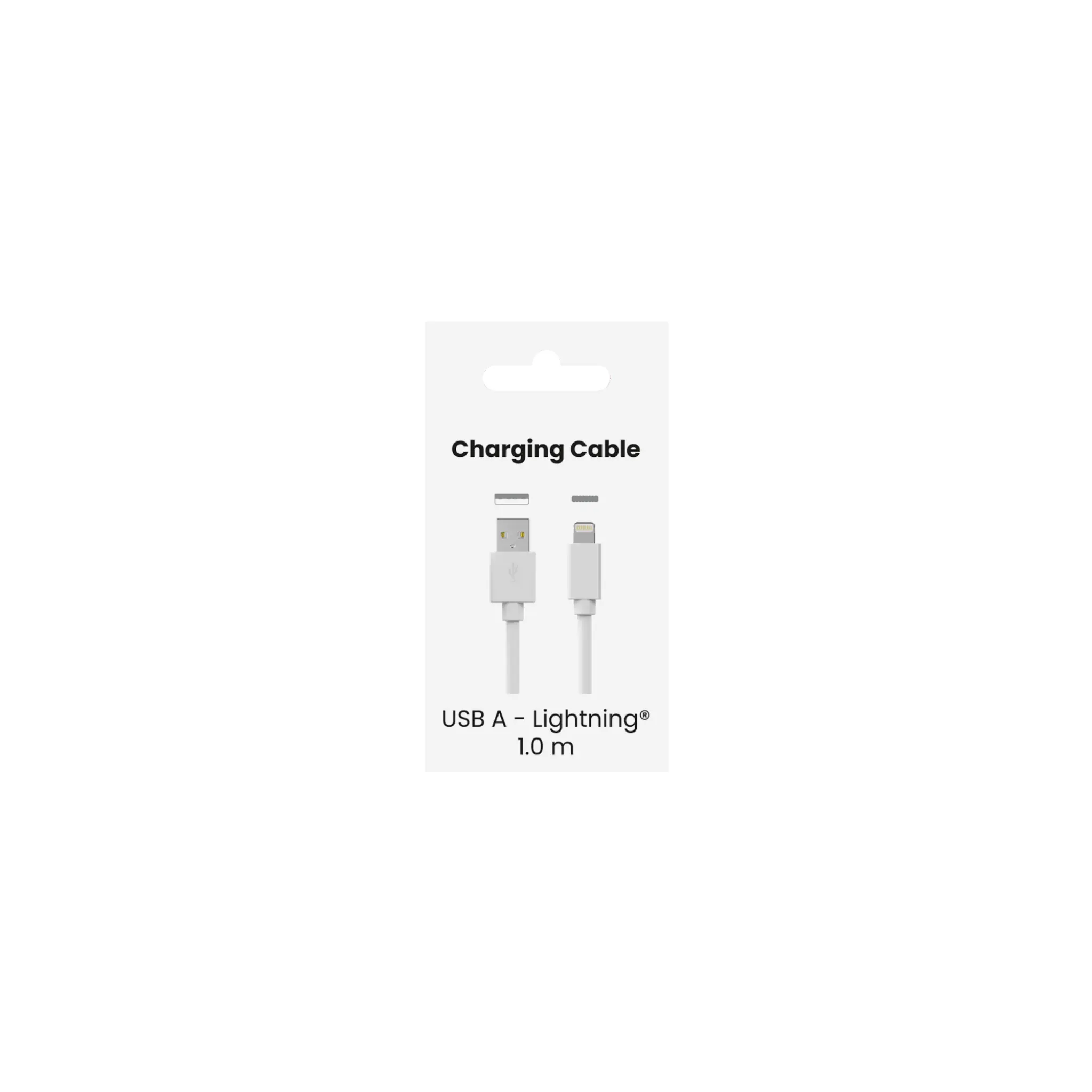 Sinox USB A to Lightning Cable. 1m. White