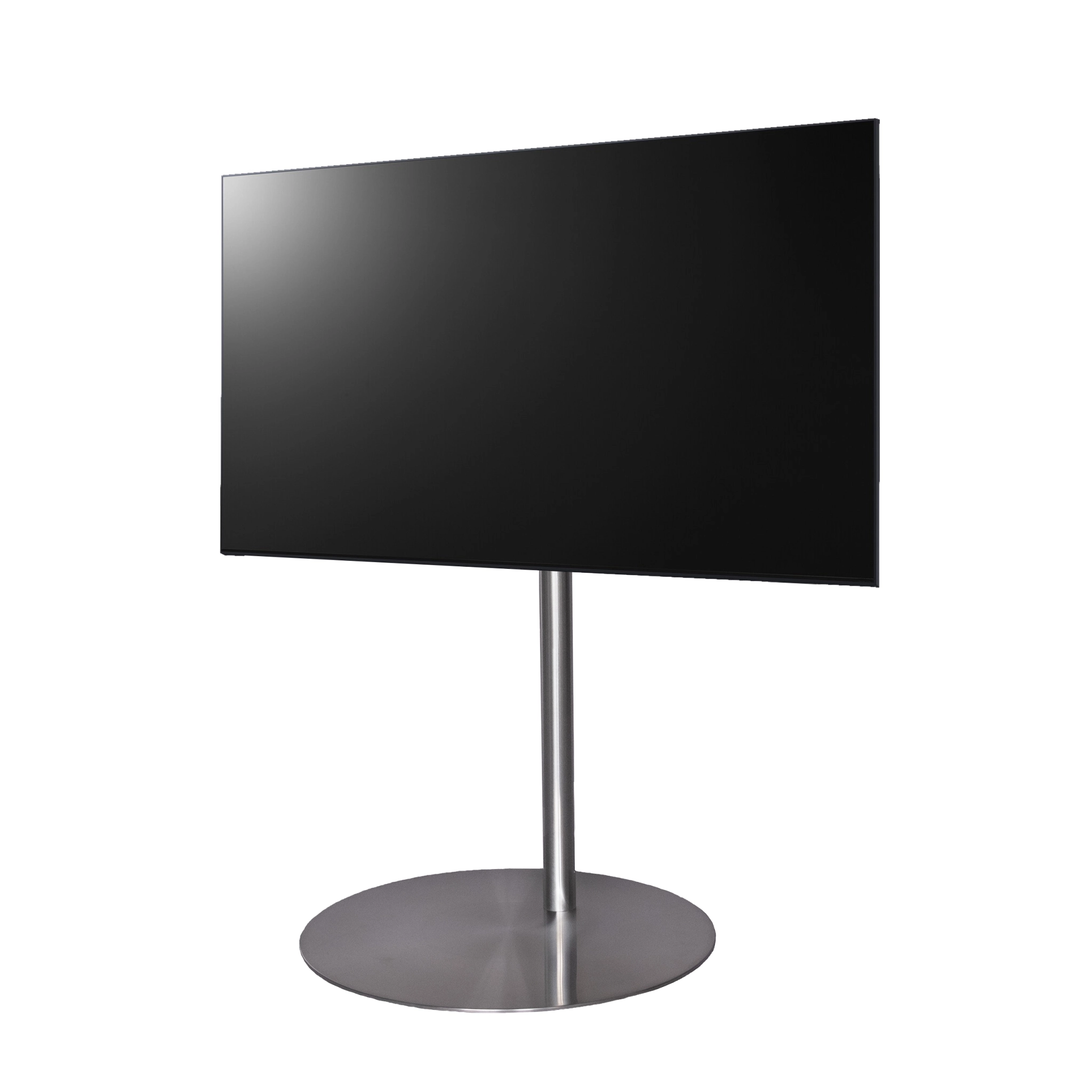 Sinox StandView TV Floor Mount with rotatable top. 55"-85". Alu finish