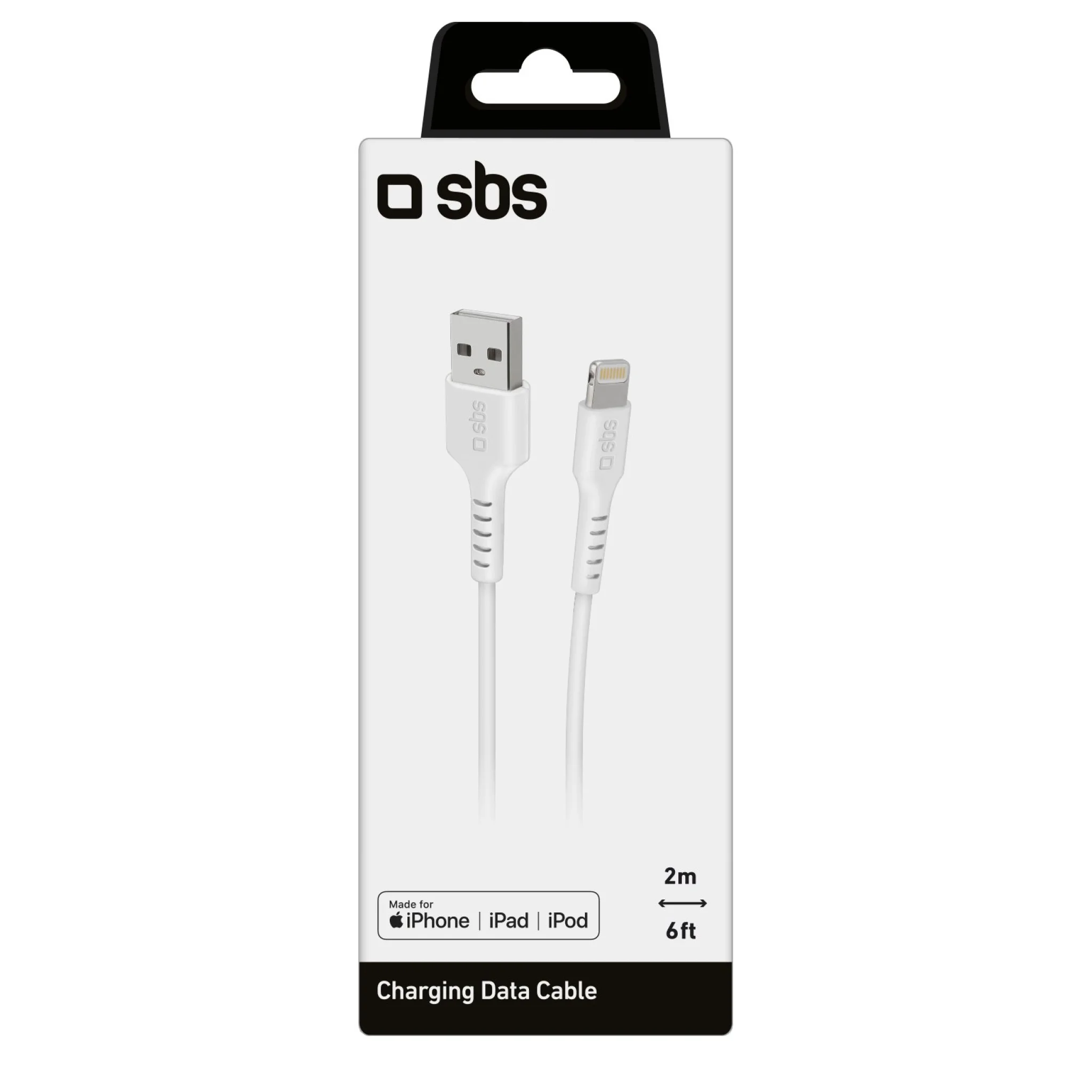 SBS Lightning Cable. 2m. White