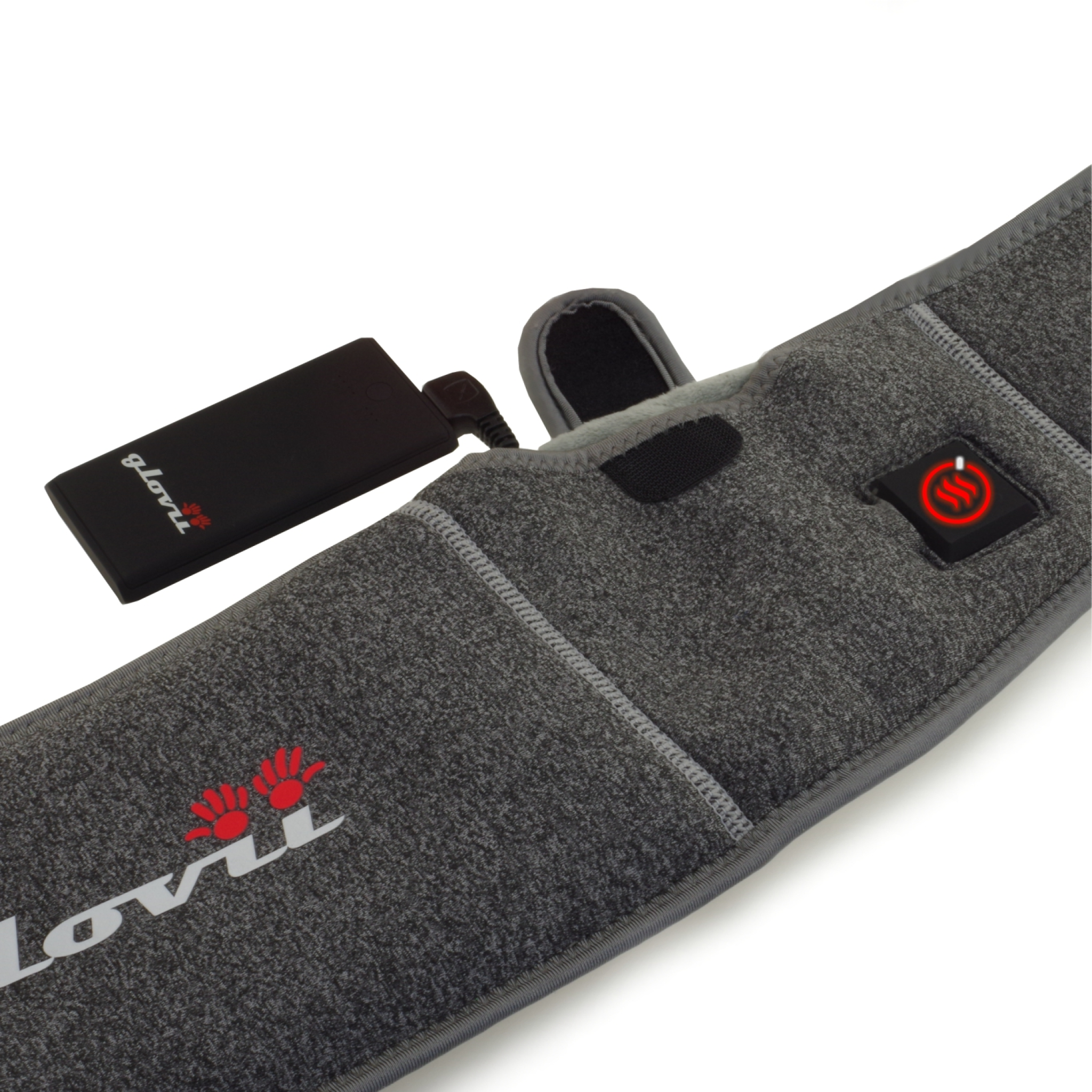 Glovii Heated Universal Belt with USB input. Grey/black Glovii Heated Universal Belt with USB input. Grey/black