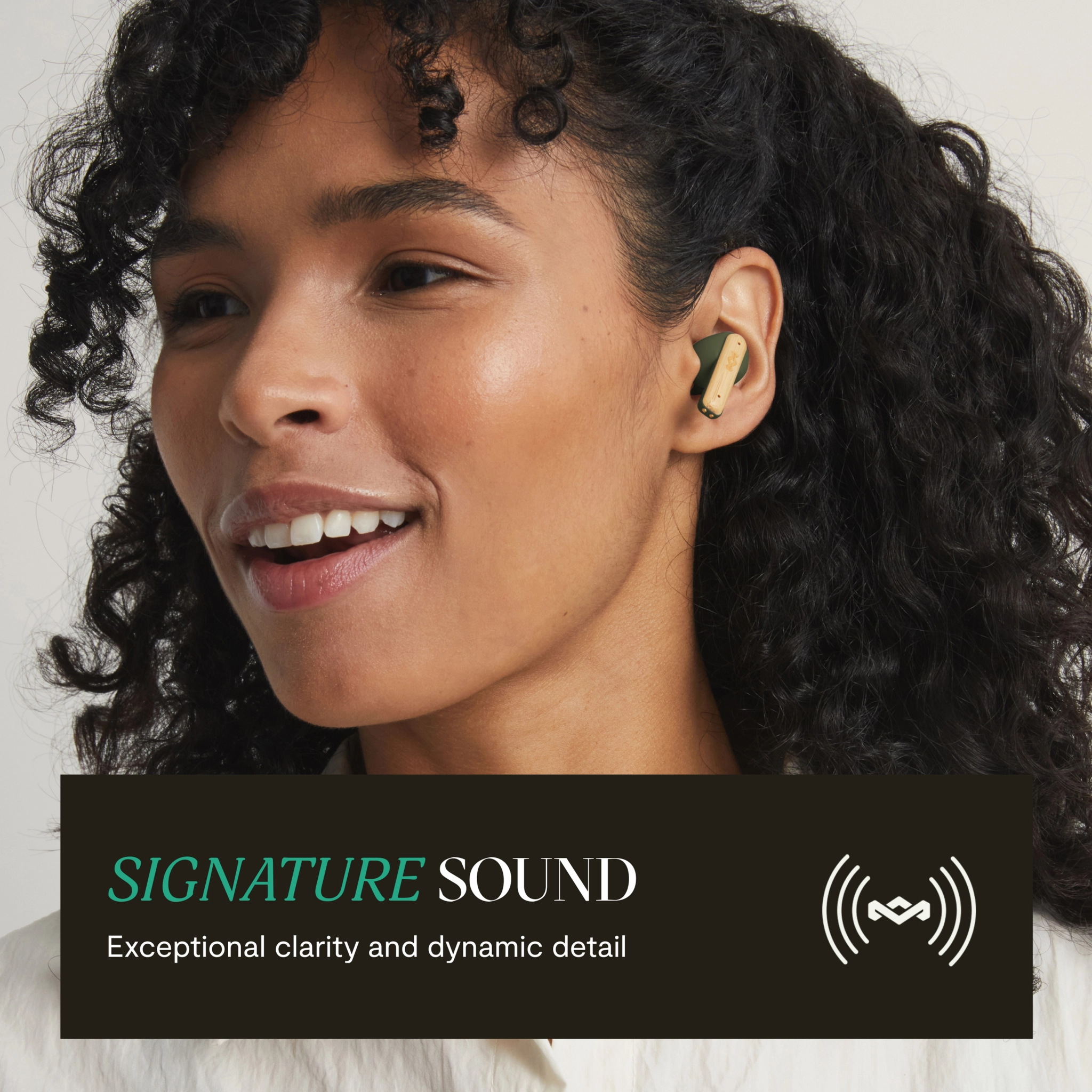 Marley Little Bird True Wireless Earbuds. Grøn