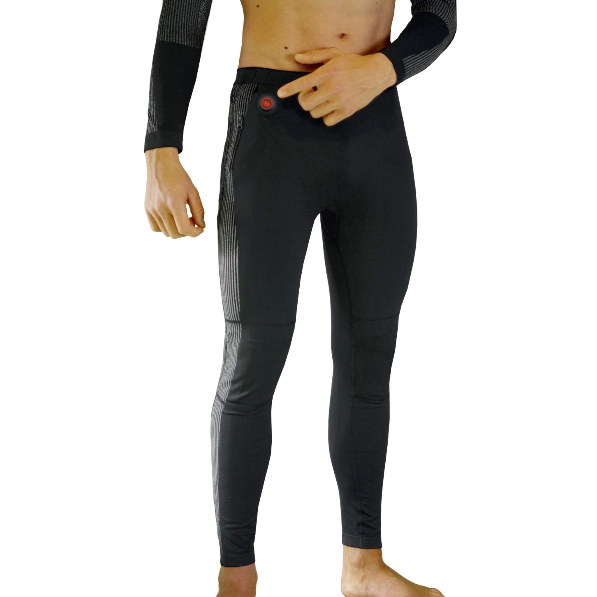 Glovii set of Heated Thermoactive Underwear L. Black