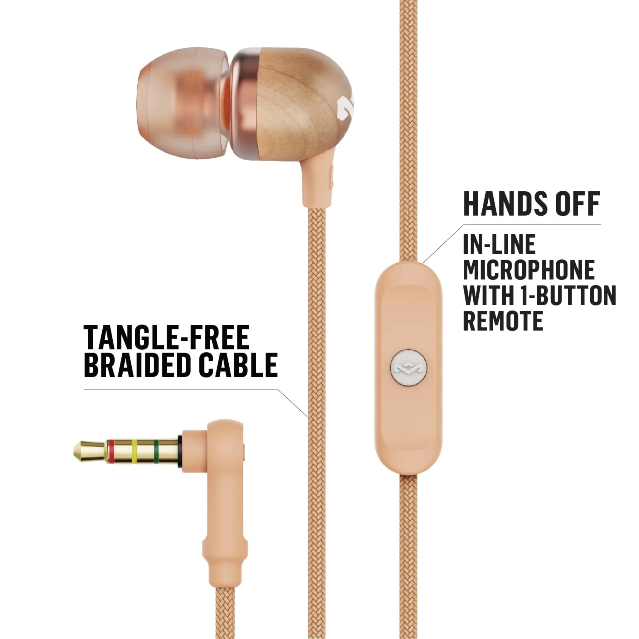 Marley Smile Jamaica In-Ear-hovedtelefoner. Kobber