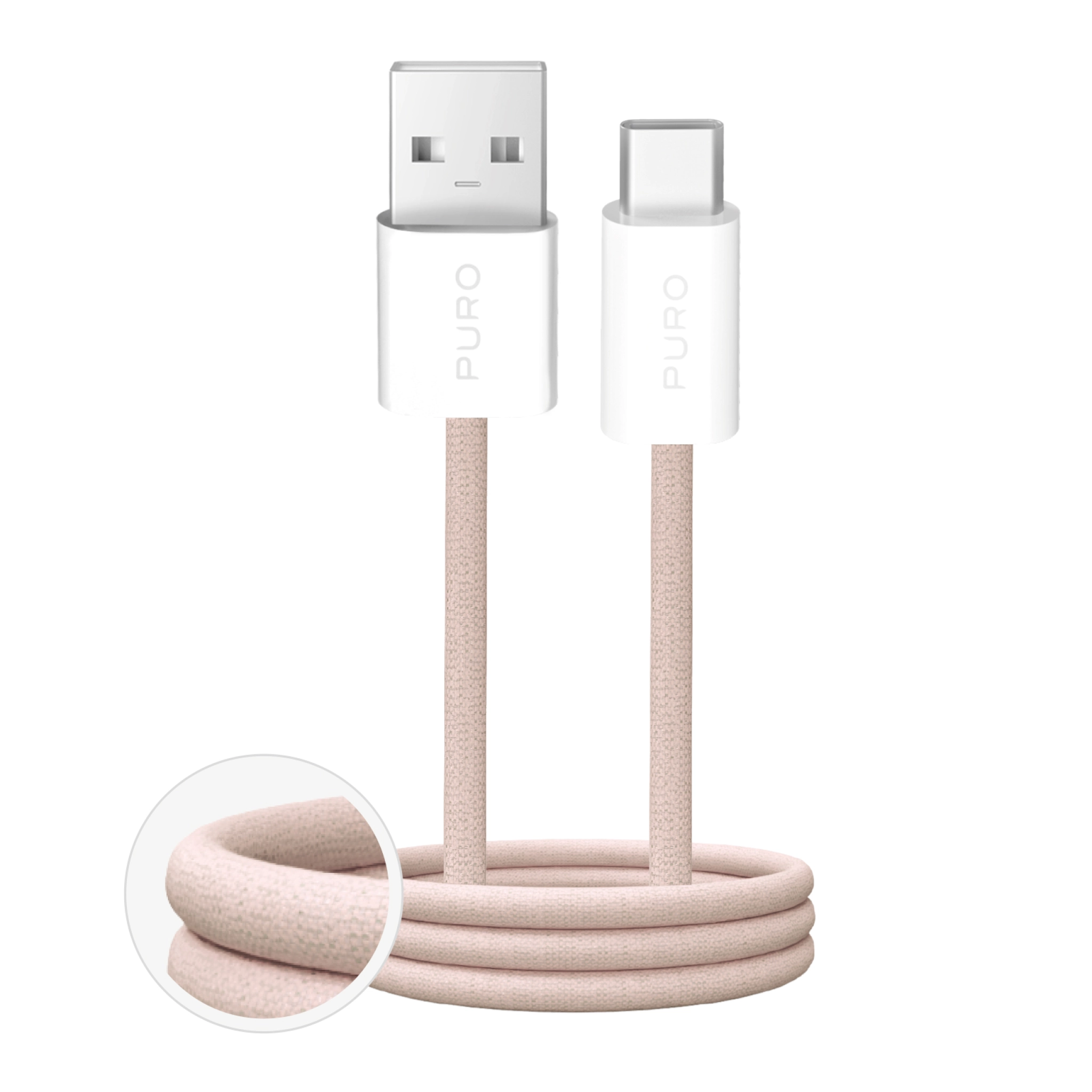 PURO Fabrik 2.0 USB-A - USB-C Charging and Synchronization Cable