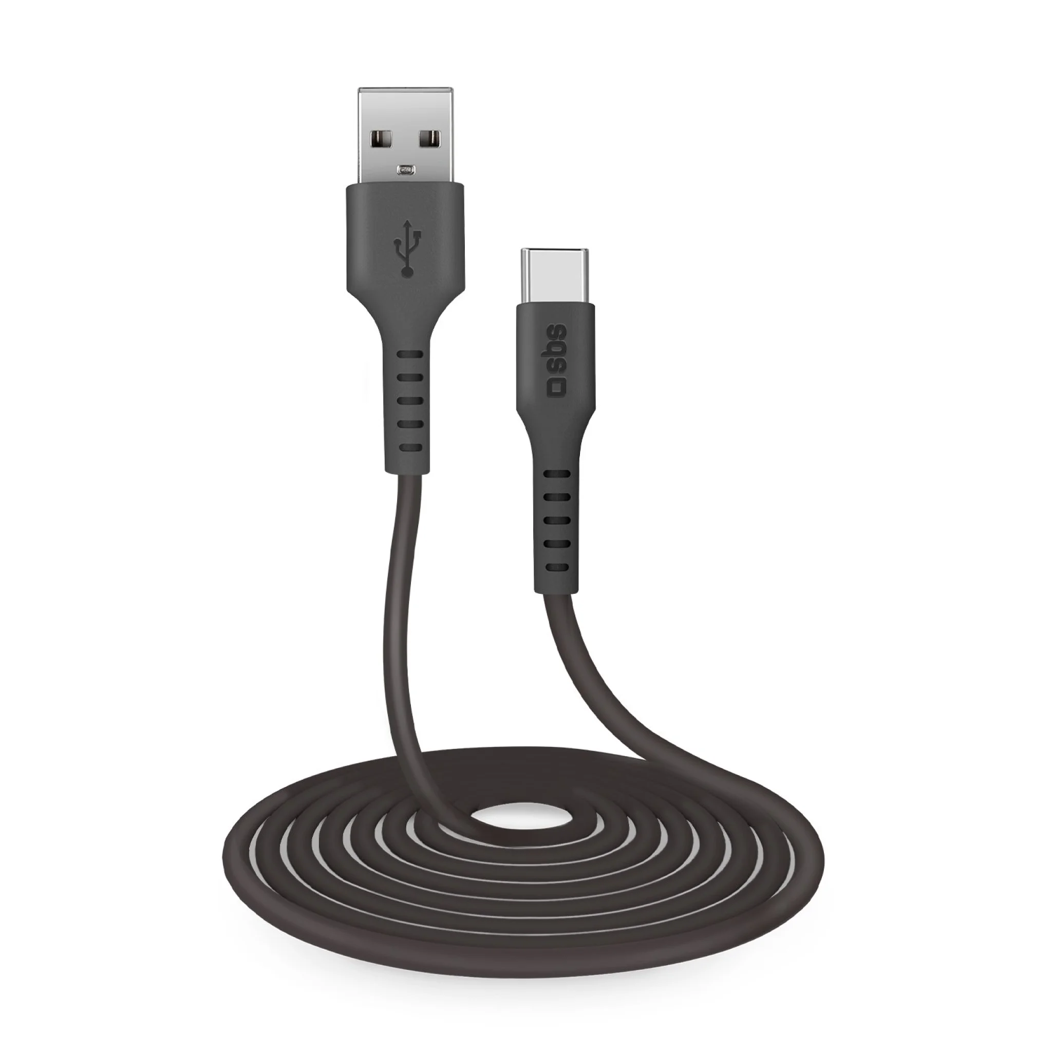 SBS Data and Charging Cable USB 2.0 - USB C. 3m. Black