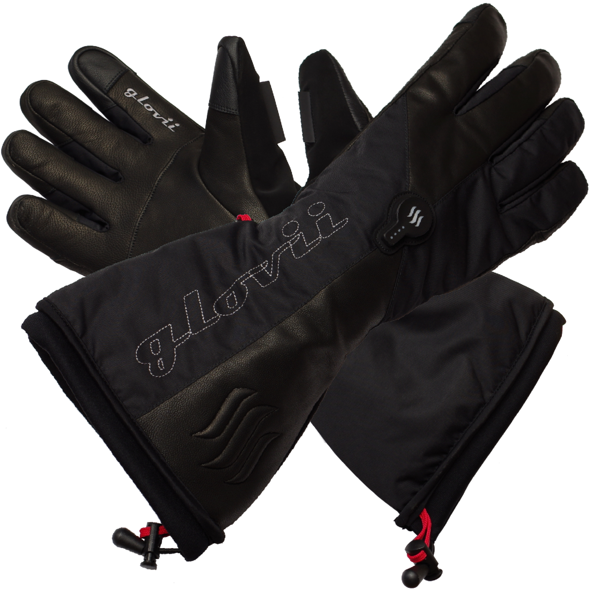 Glovii Heated Ski Gloves with touch S. Black