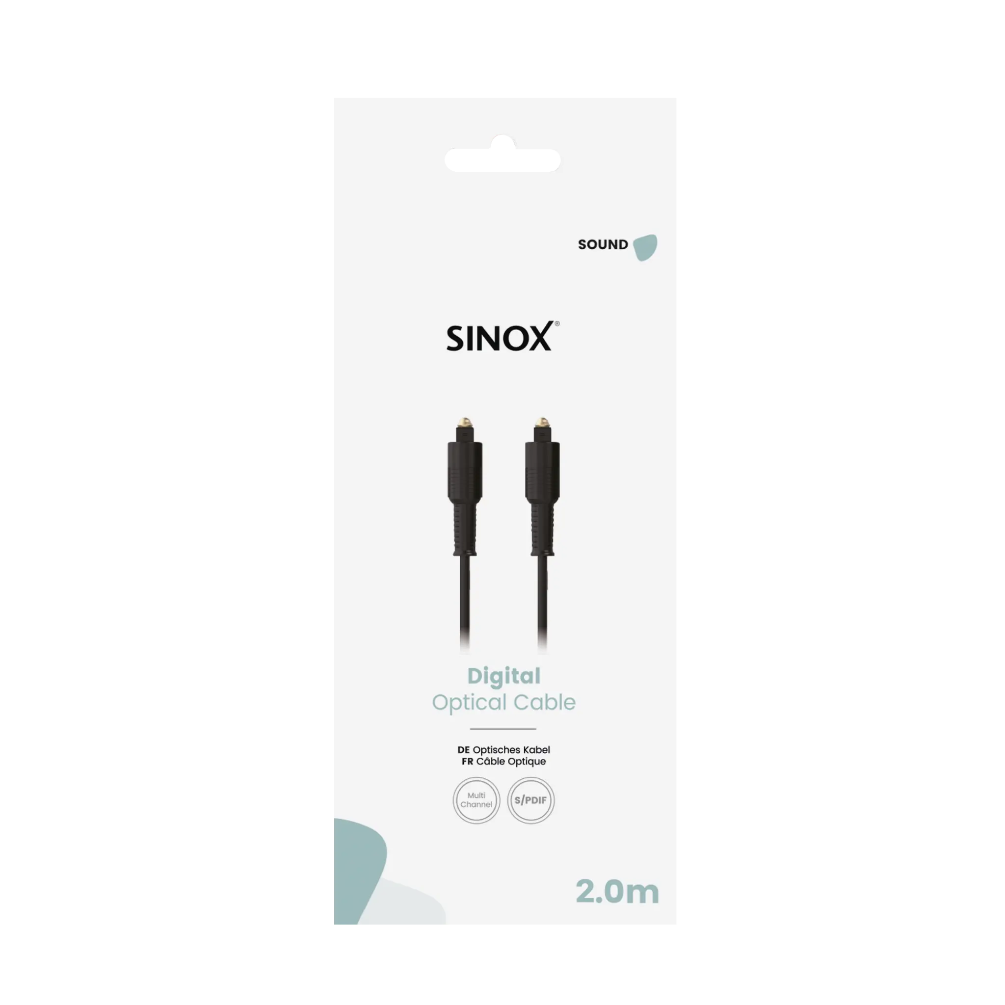 Sinox Optical Cable. 1.5m. Black