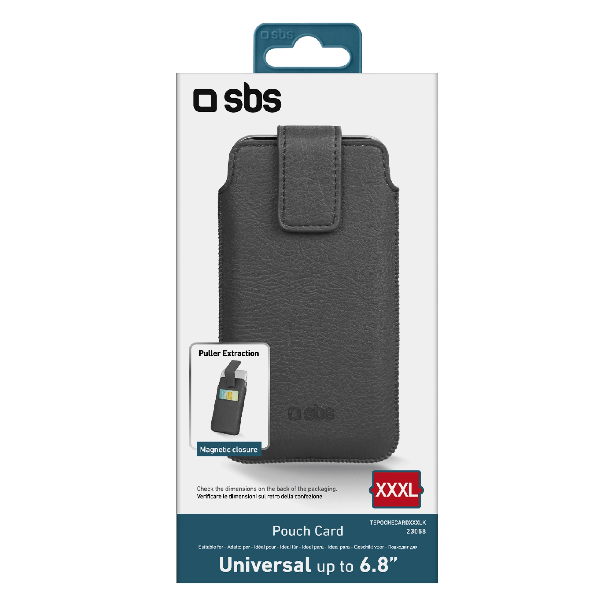 SBS Universal Pocket for Smartphone up to 6.8". Black