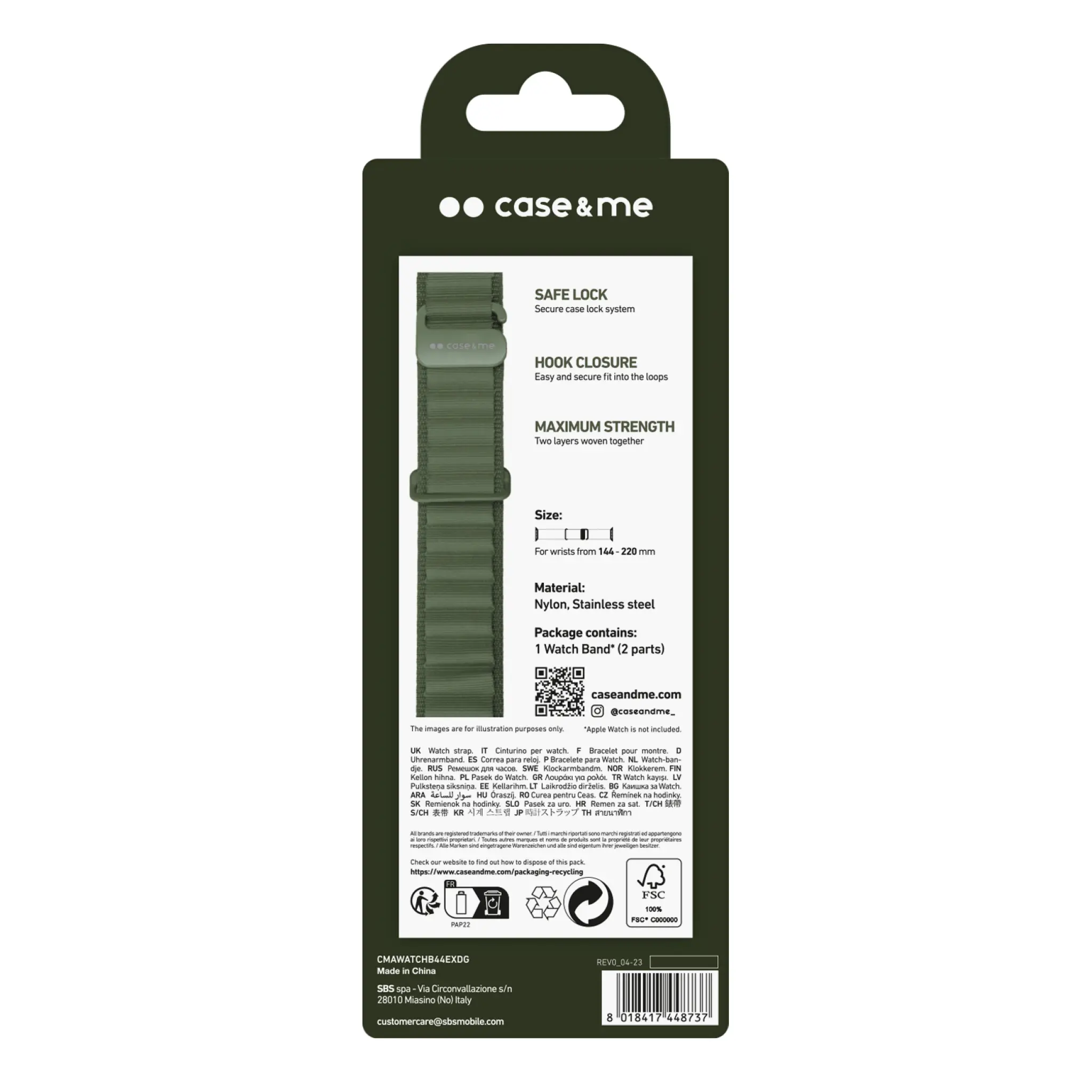 SBS Extreme urrem til Apple Watch 42/44/45/49mm. Grøn