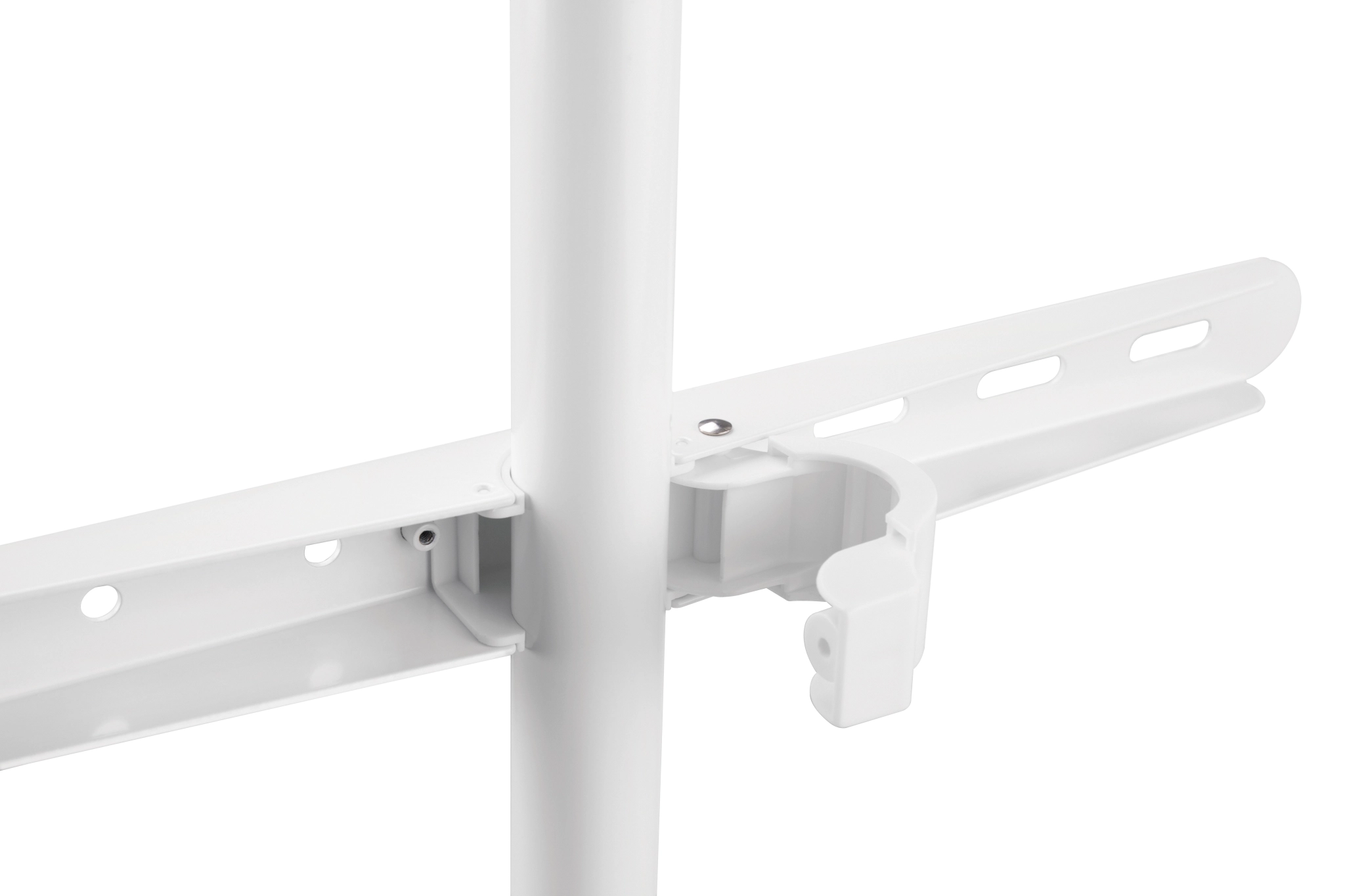 Sinox Tripod TV Floor Stand. 50"-65". White & Beech