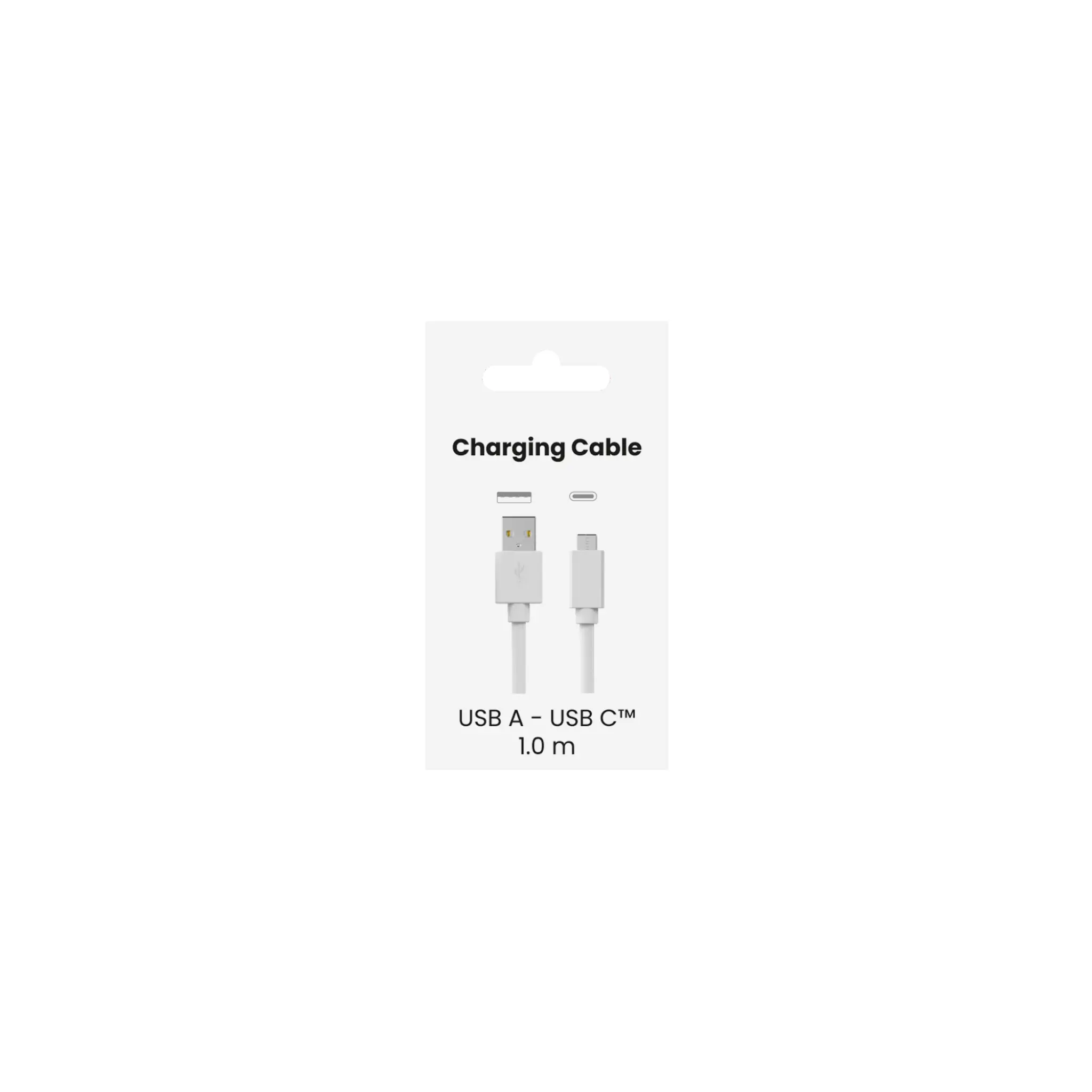 Sinox USB A to USB C Cable. 1m. White