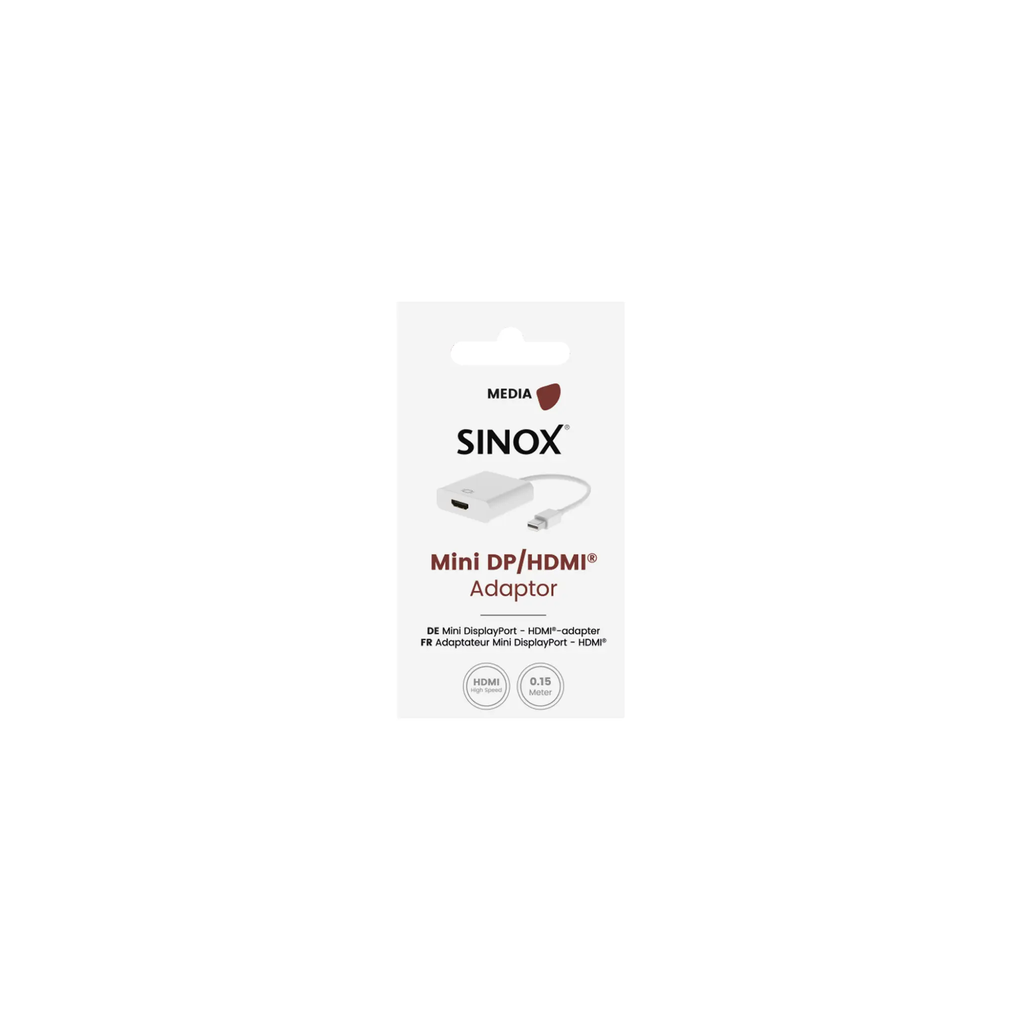 Sinox Mini DP - HDMI™ Adaptor. 0.15m. White