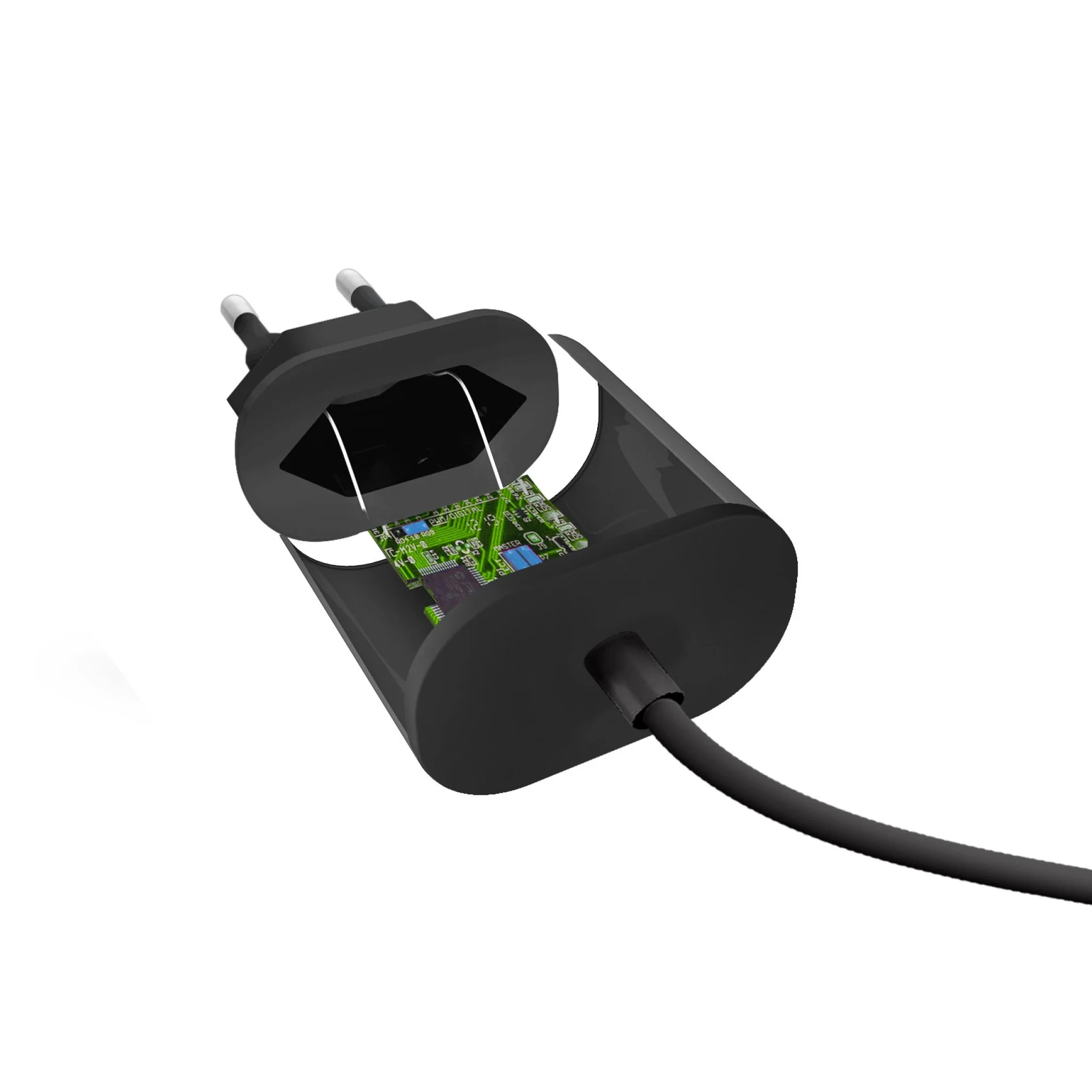 SBS 3100 mAh oplader. 2A. Sort