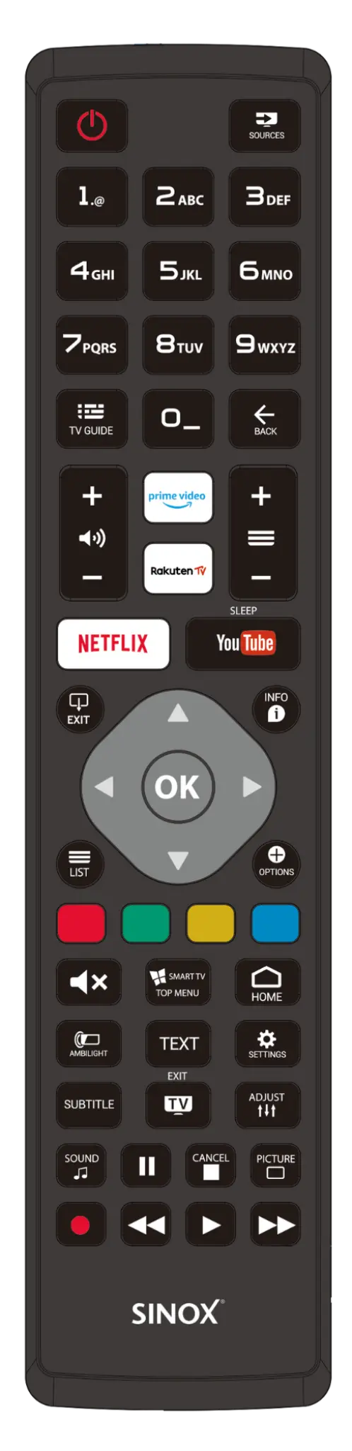 Sinox fjernbetjening til Philips
